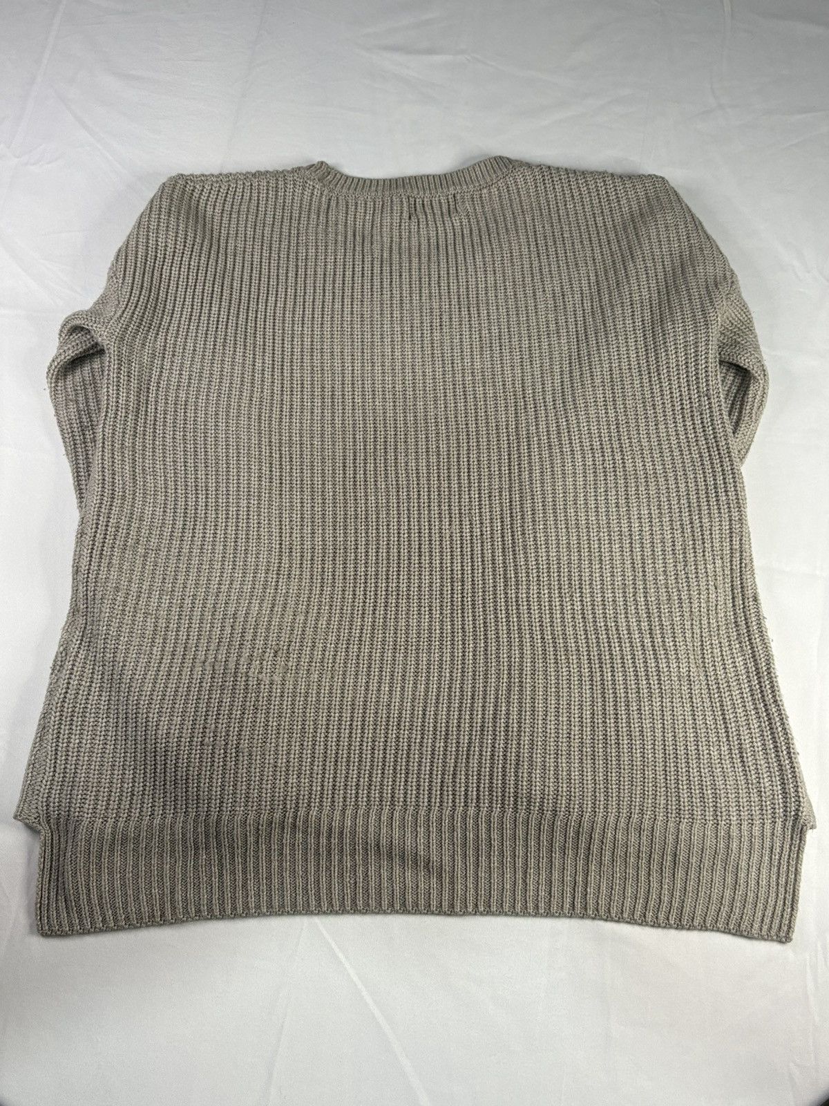 Other Women’s Cyrus Tan Knit Waffle Sweater | $20 Size L / US 10 / IT 46 - 2 Thumbnail