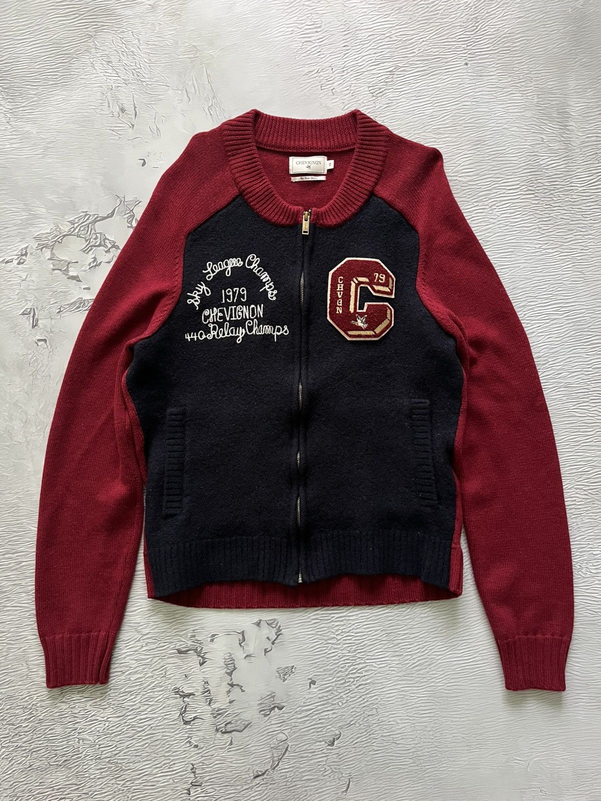 Chevignon Chevignon Wool Knitwear Sweatshirt Used Size M-L Size US M / EU 48-50 / 2 - 2 Thumbnail