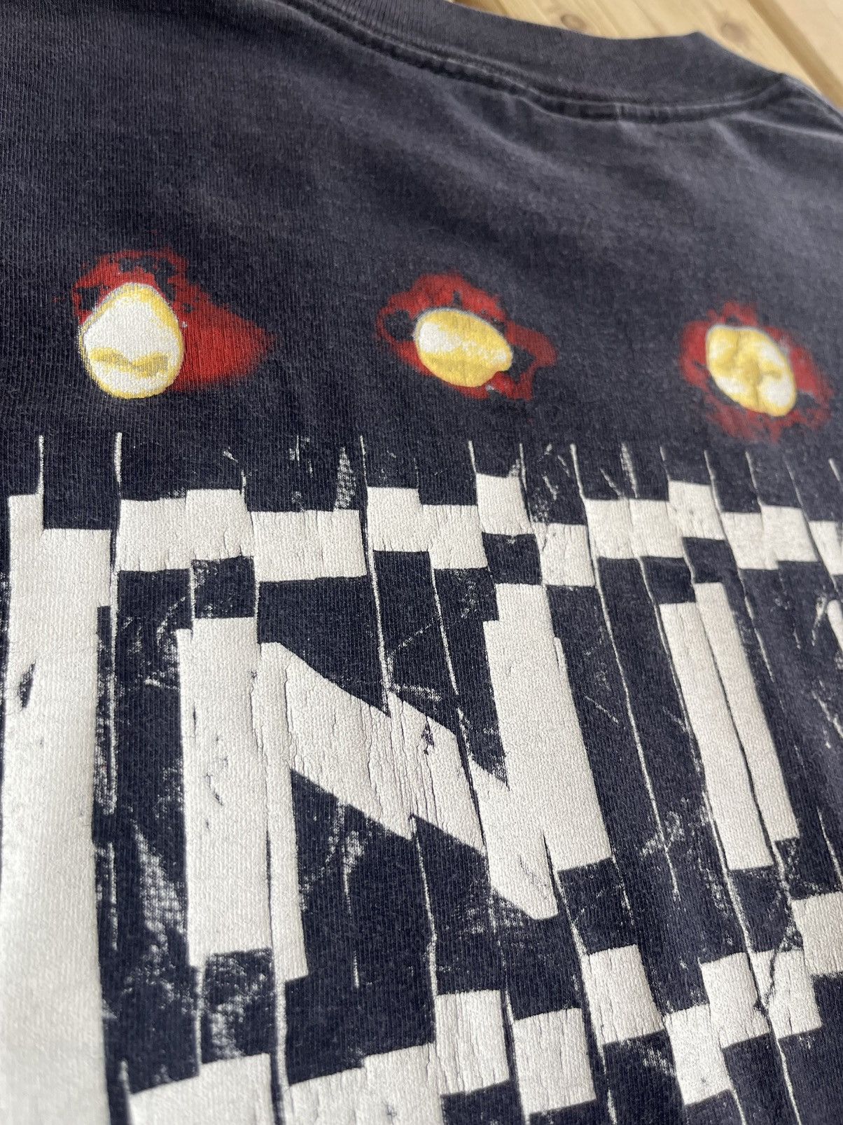 Vintage 1994 NINE INCH NAILS SINGLE STITCH BAND TOUR CONCERT TEE Size US XL / EU 56 / 4 - 3 Thumbnail
