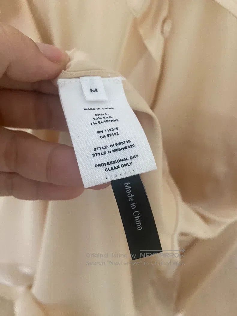 Helmut Lang HELMUT LANG Champagne-colored silk shirt Size M / US 6-8 / IT 42-44 - 3 Thumbnail