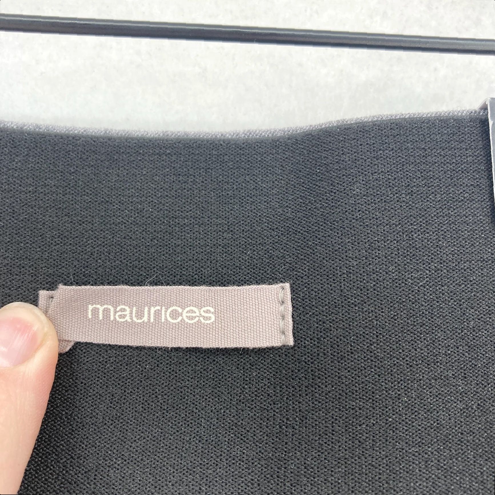 Vintage Maurices Pants Womens 12 Regular Gray Bootcut Mid Rise Dress Career Stretch NWT Size 34" / US 12 / IT 48 - 5 Thumbnail