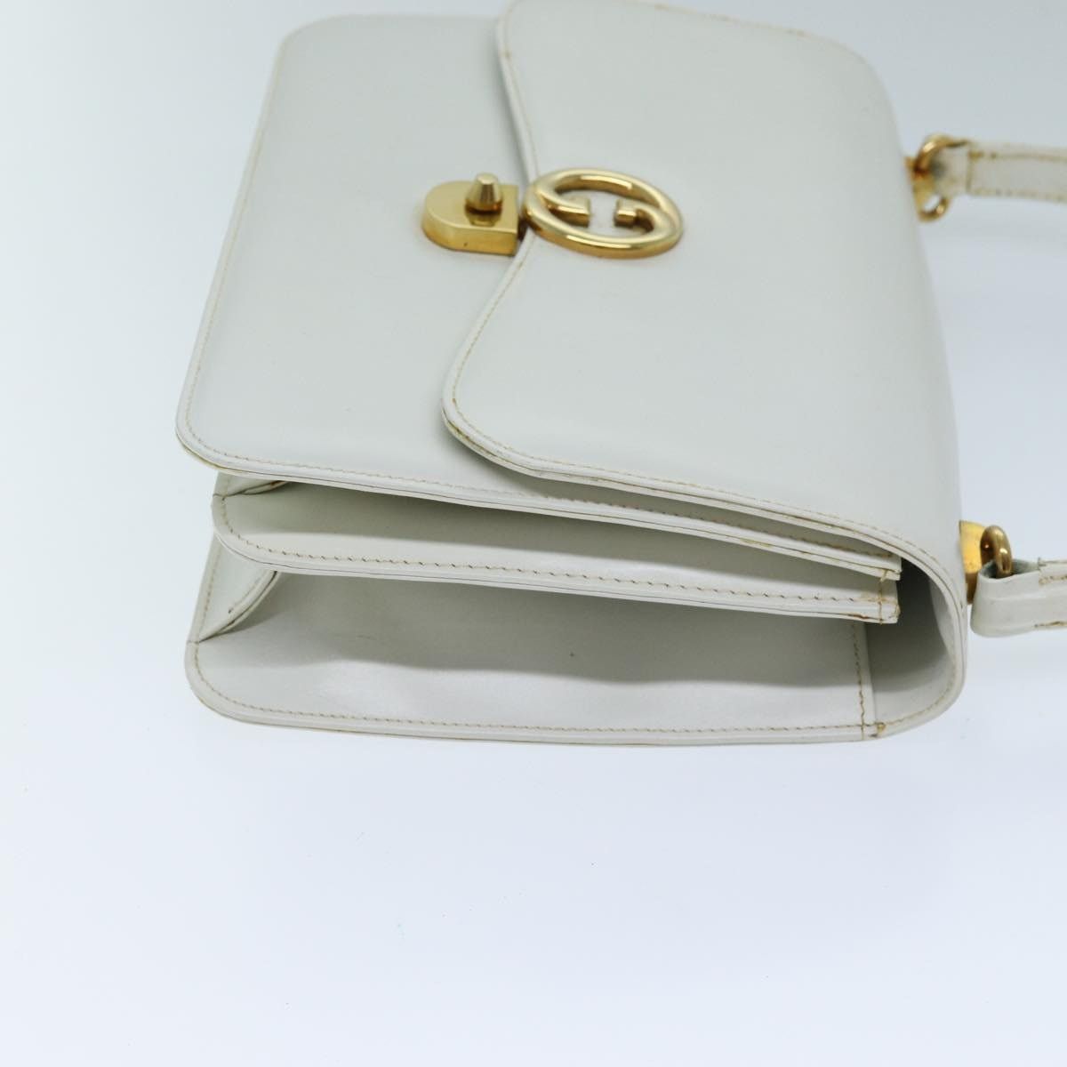 Gucci GUCCI Hand Bag Leather White Size ONE SIZE - 3 Thumbnail