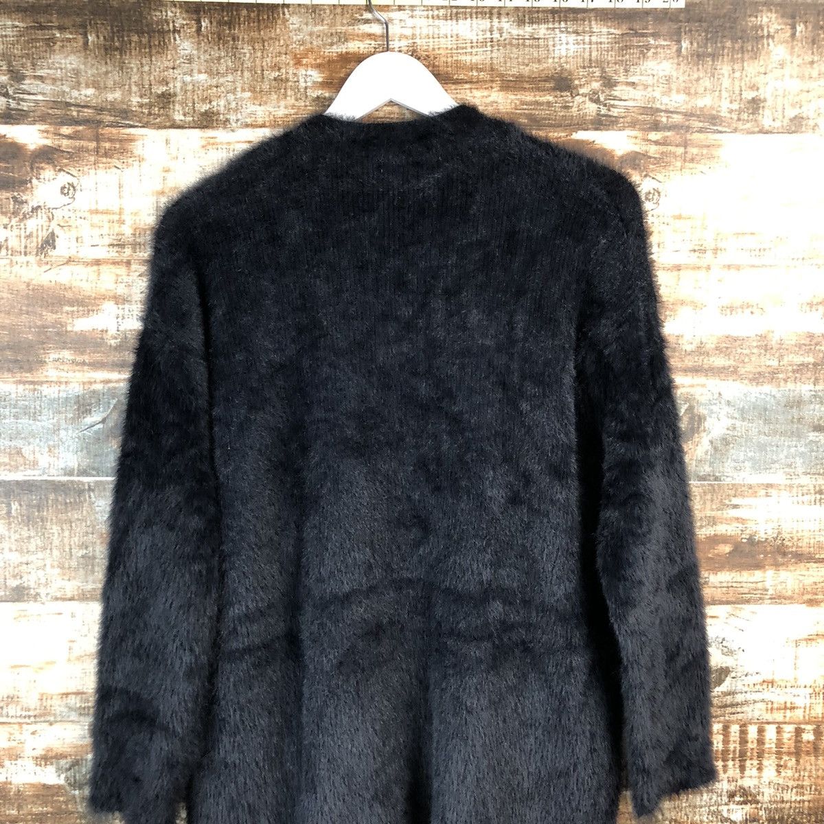 GU GU japan Black Mohair long Cardigan Knitwear #A2196 Size S / US 4 / IT 40 - 12 Thumbnail