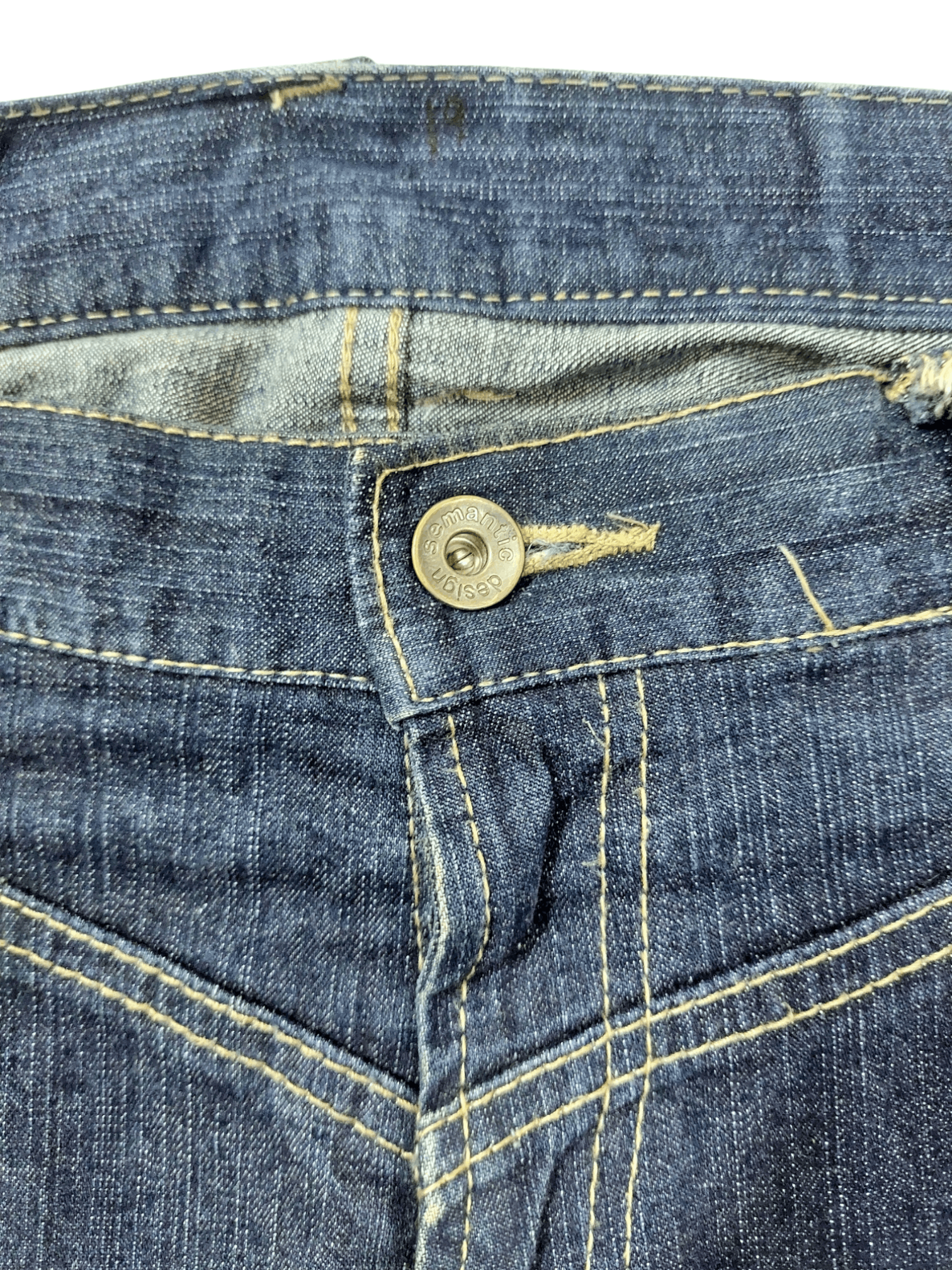 semanticdesign 💥Semantic Design Multi Zipped Punk Jeans Denim Size US 34 / EU 50 - 9 Thumbnail