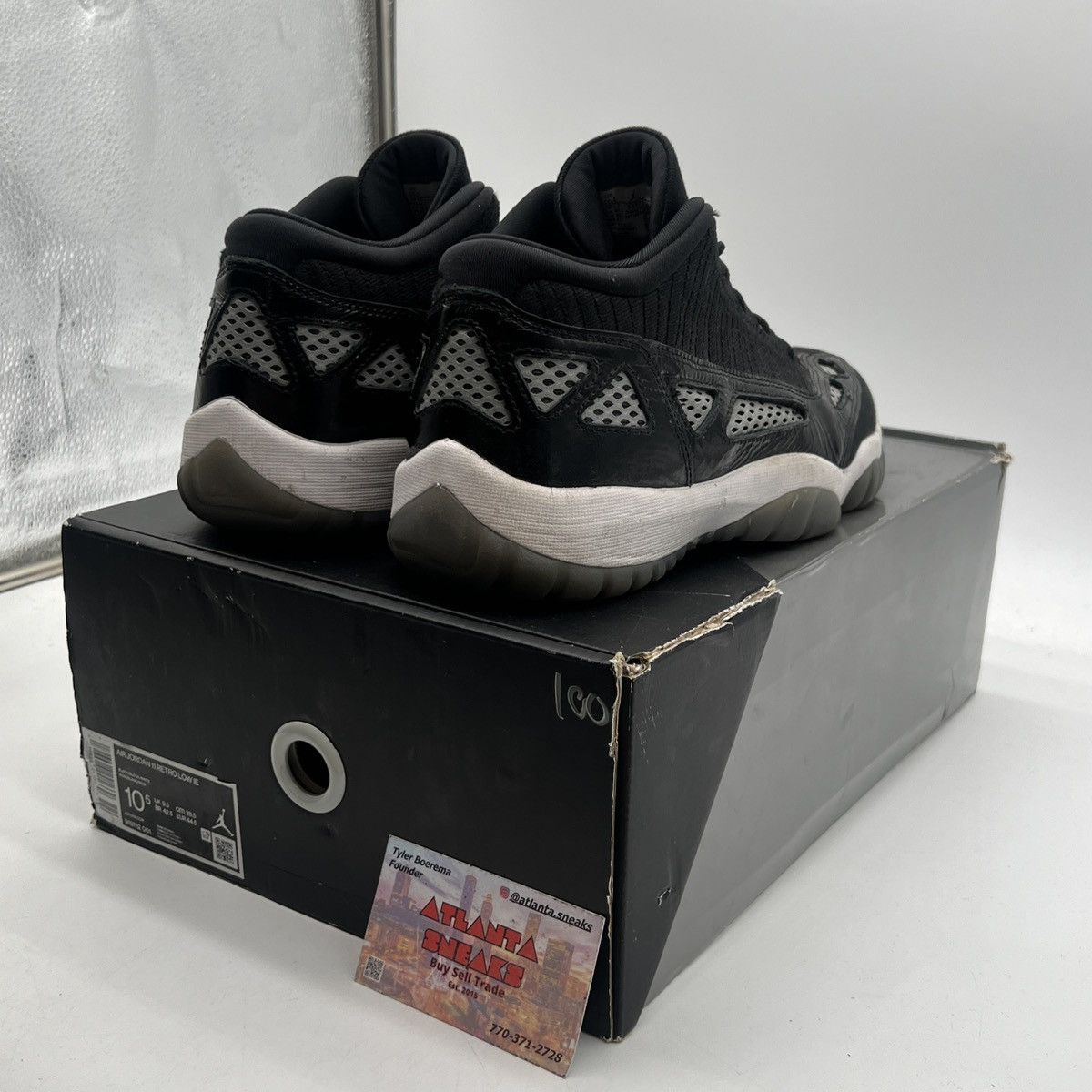 Jordan Brand Air Jordan 11 low IE Black white Size US 10.5 / EU 43-44 - 5 Thumbnail