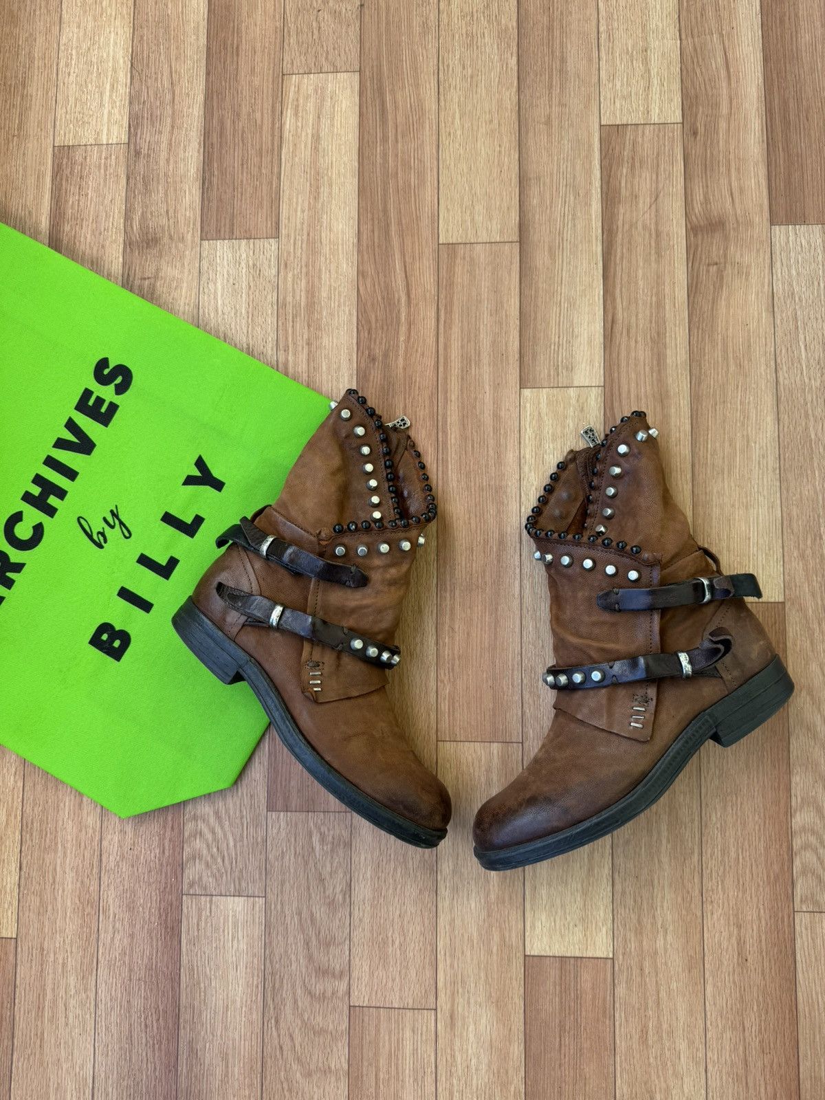 A.S.98 A.S 98 Rare studded boot Size US 6.5 / EU 39-40 - 1 Thumbnail