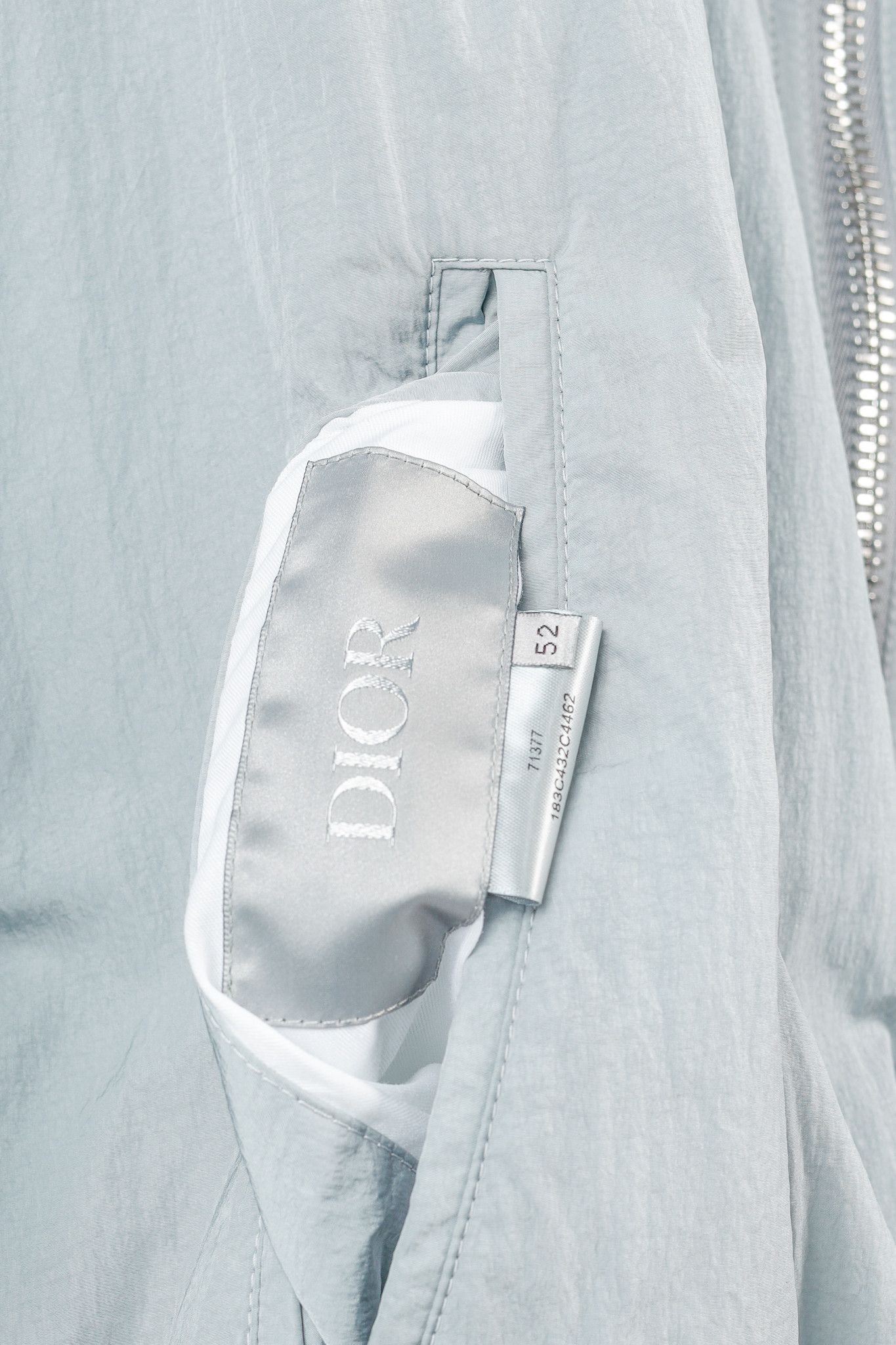 Dior Dior Reversible Gray Oblique Nylon Bomber Jacket Size US XL / EU 56 / 4 - 15 Thumbnail