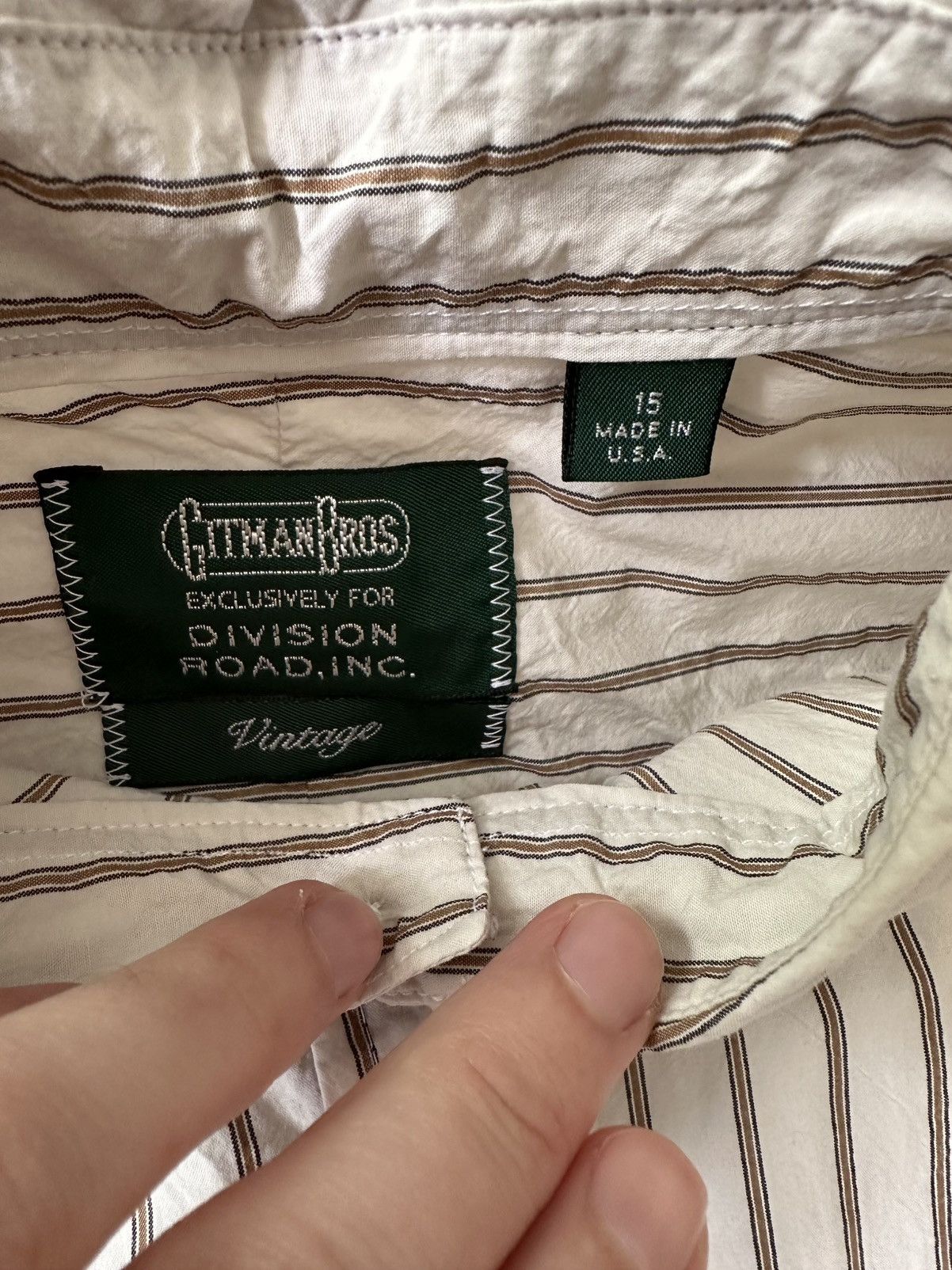 Gitman Bros. Vintage Cotton Poplin Shirt - size 15 Size US S / EU 44-46 / 1 - 3 Thumbnail