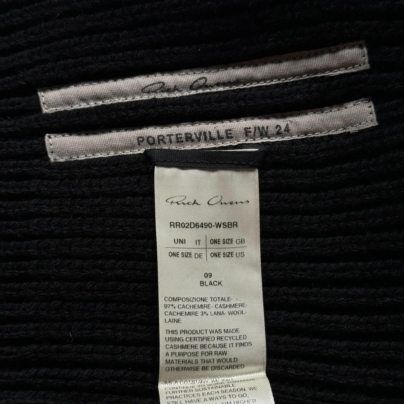 Rick Owens Porterville Sphinx Skull Balaclava Mask Size ONE SIZE - 5 Thumbnail