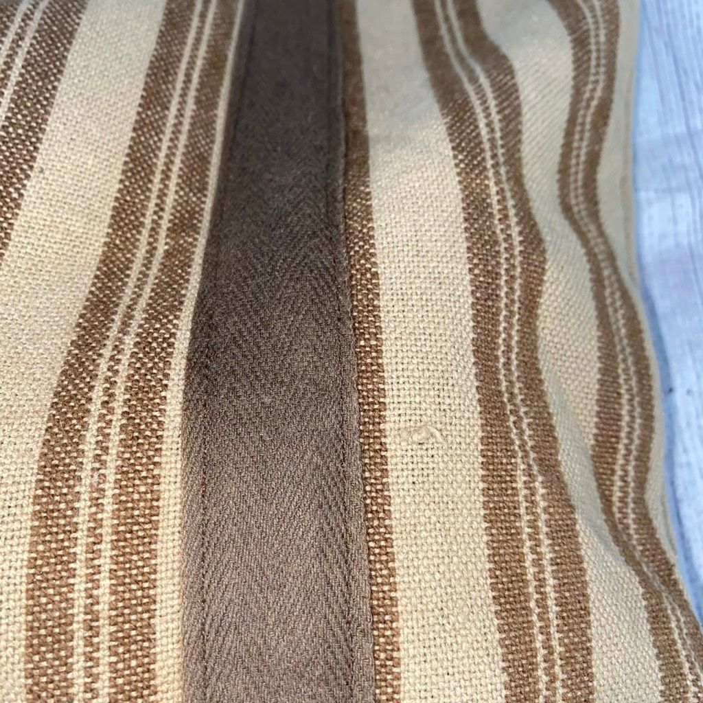 Other Fabric tote shoulder bag open pouch brown/tan stripe Size ONE SIZE - 3 Thumbnail
