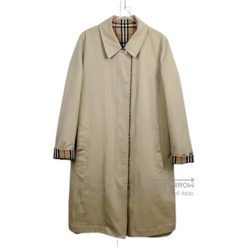 Burberry Burberry Khaki Cotton Mid-Length Trench Coat. Size S / US 4 / IT 40 - 1 Thumbnail