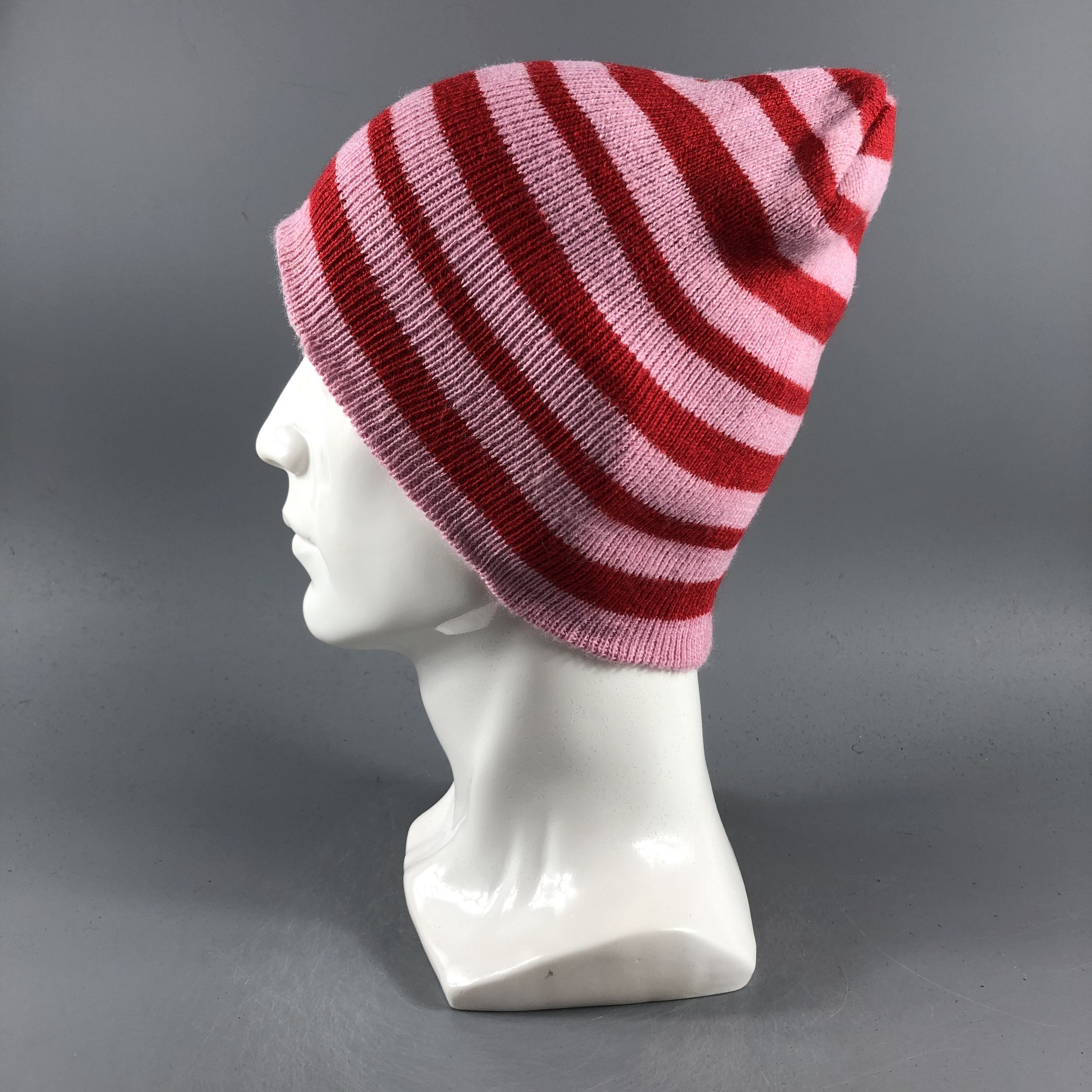 Japanese Brand × Vintage Unknown Stripe Minimalist Beanie Snow Hat Snow Cap -D185 Size ONE SIZE - 2 Thumbnail