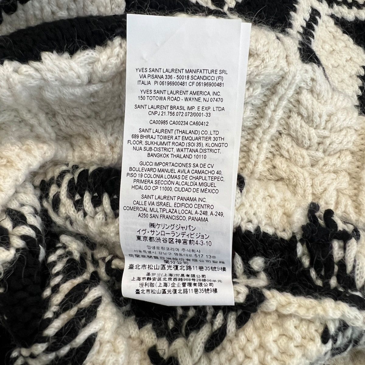 Saint Laurent Paris SAINT LAURENT FW2021 Mohair Knit Striped Sweater M Size US M / EU 48-50 / 2 - 5 Thumbnail