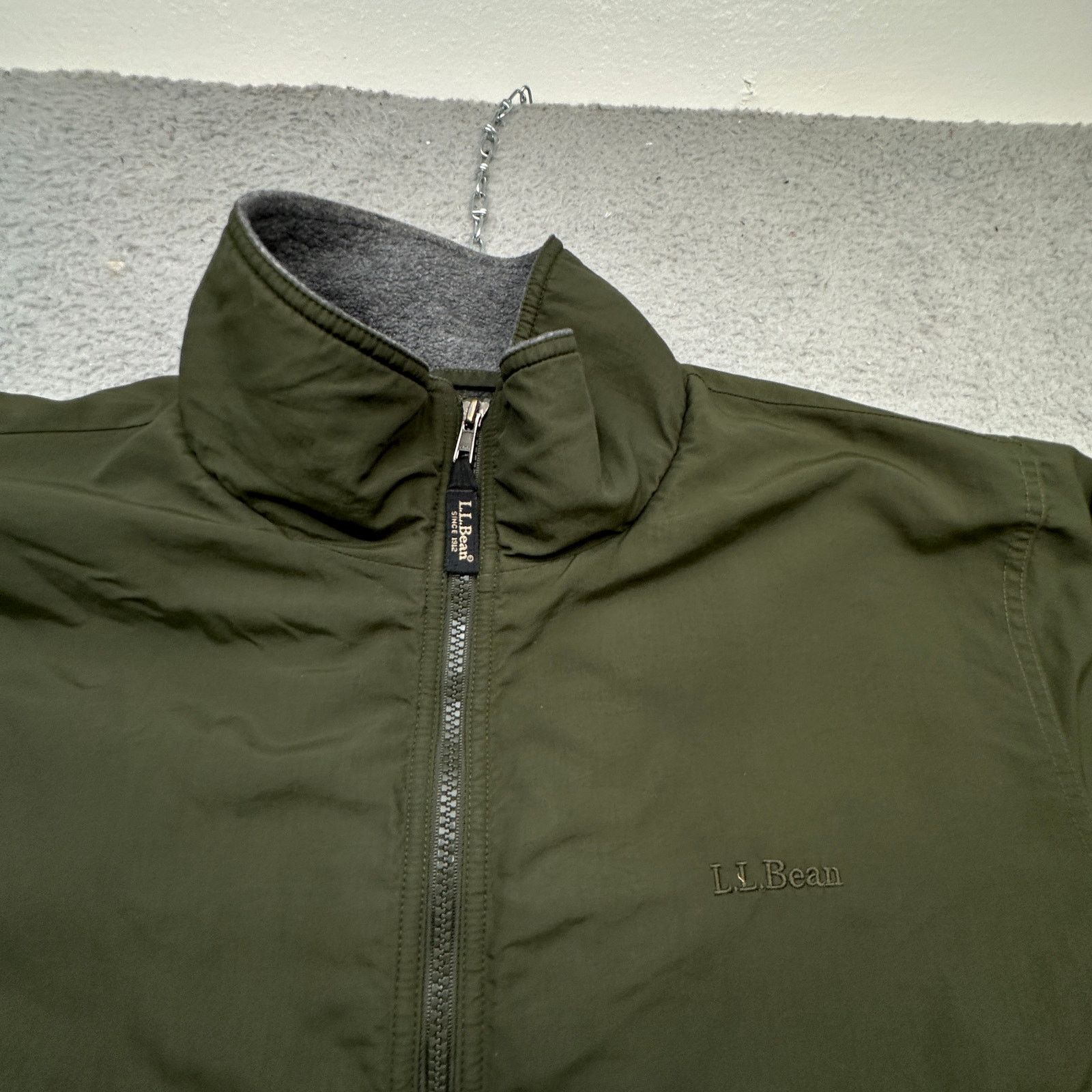 L.L. Bean LL Bean UF43 Fleece Lined Nylon Warm Up Bomber Jacket Large Size US L / EU 52-54 / 3 - 10 Thumbnail