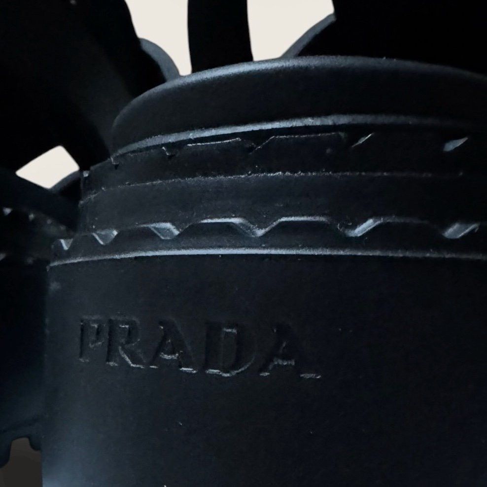 Prada o1B3y1r0526 Monolith Sandals in Black Size US 7 / IT 37 - 7 Thumbnail