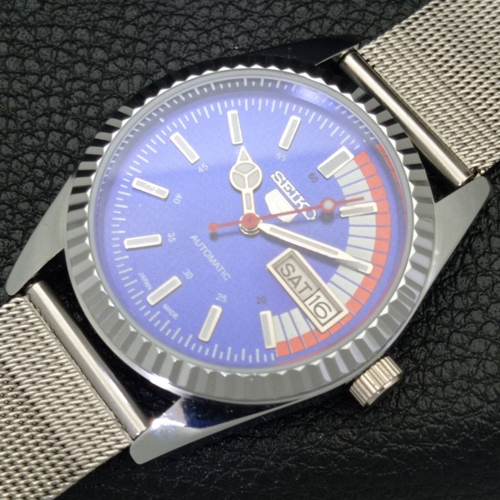 Seiko REFURBISHED VINTAGE SEIKO 5 AUTO JAPAN MENS WATCH a440675 Size 38 - 4 Thumbnail