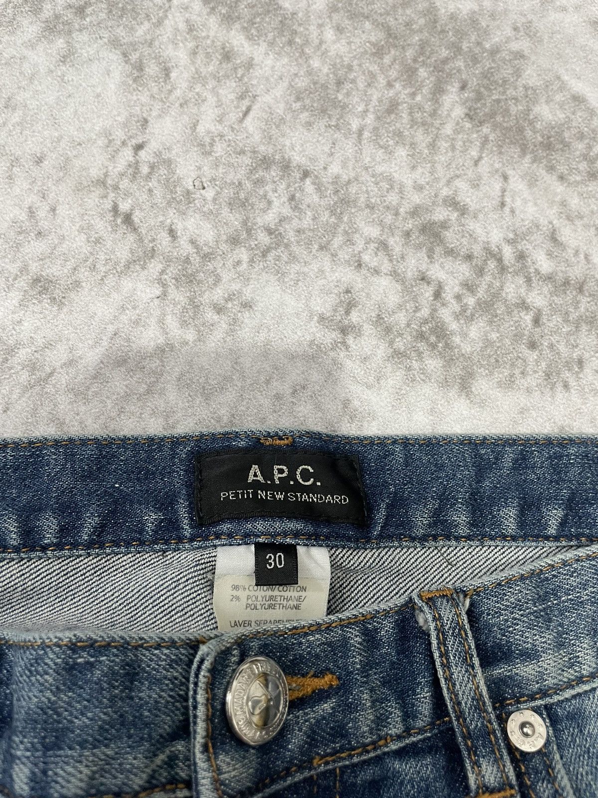 A.P.C. × If Six Was Nine × Le Grande Bleu (L.G.B.) 2000s A.P.C japan buttonfly slim denim Y2k style Size US 30 / EU 46 - 4 Thumbnail