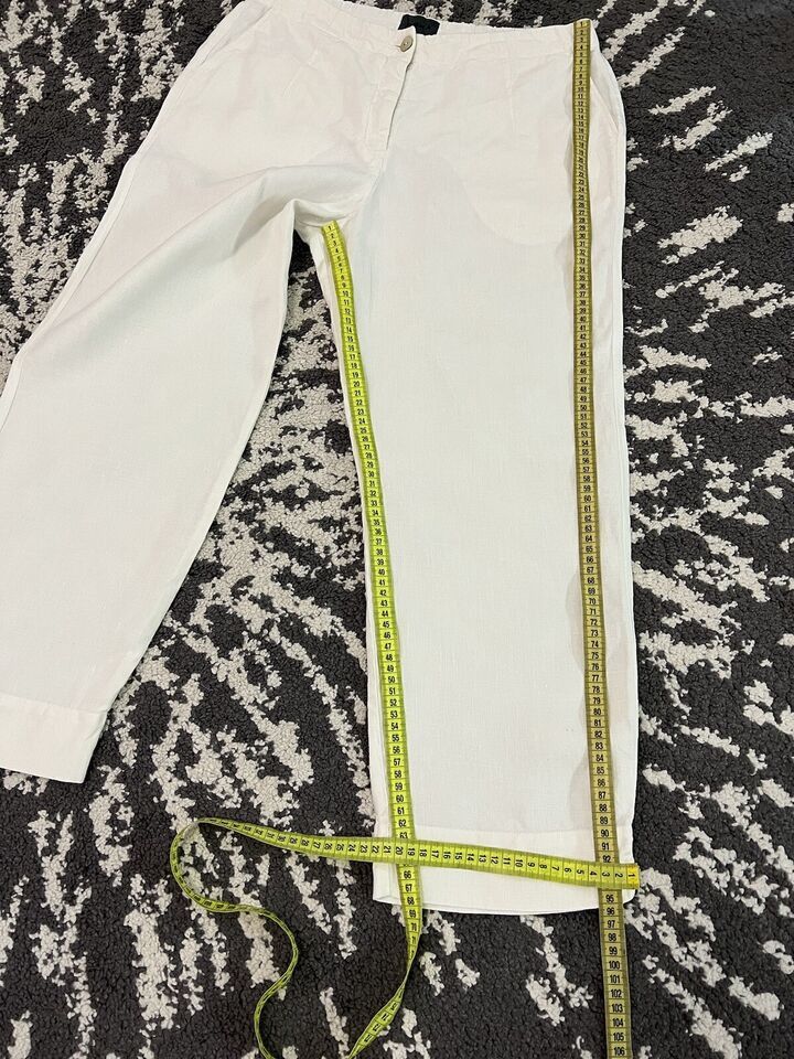 OSKA Oska Pants Linen White Size 4 Size 32" / US 10 / IT 46 - 4 Thumbnail