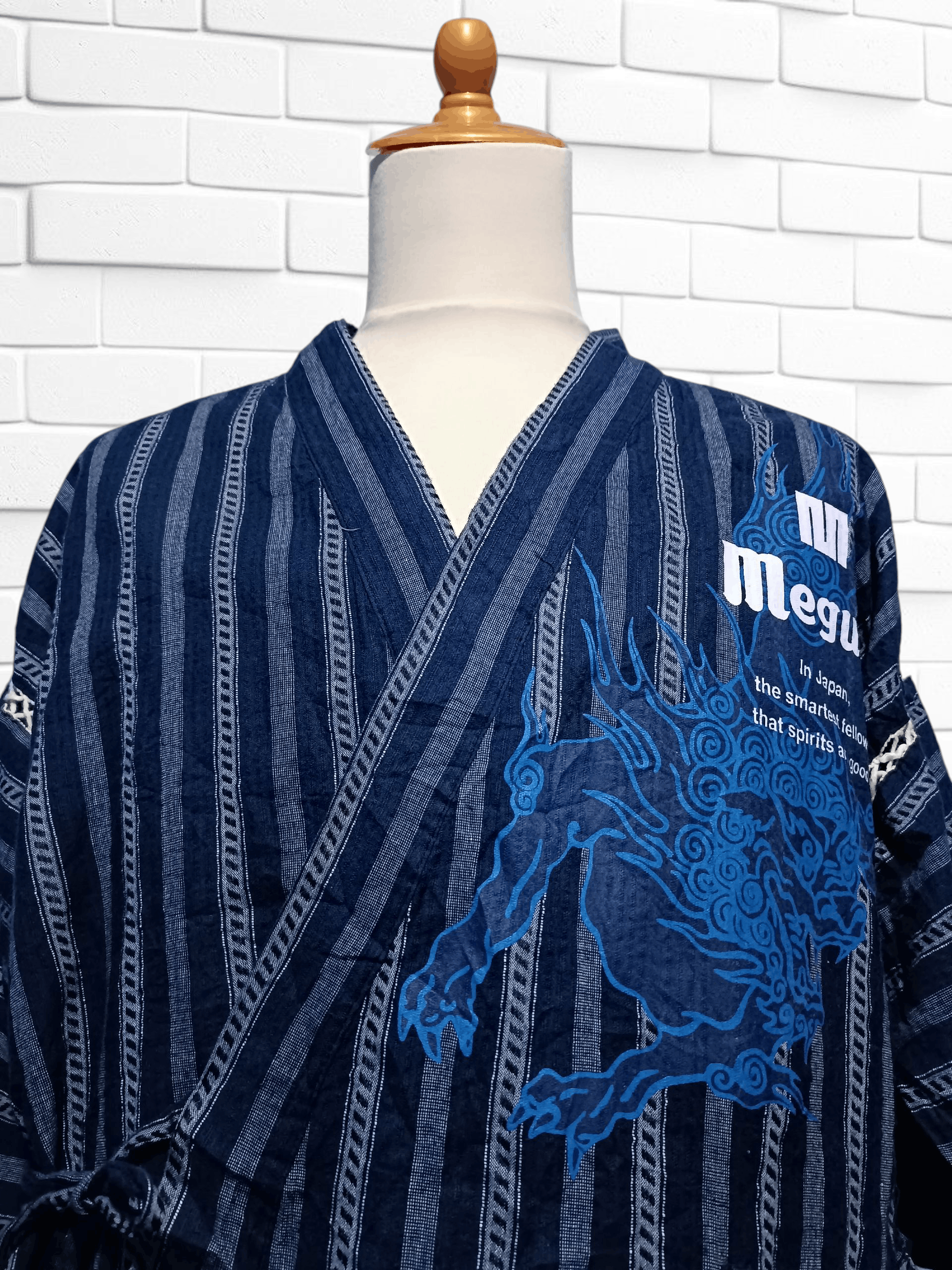 Japanese Brand Vintage Kimono Stripe Japanese Traditional Size US M / EU 48-50 / 2 - 3 Thumbnail