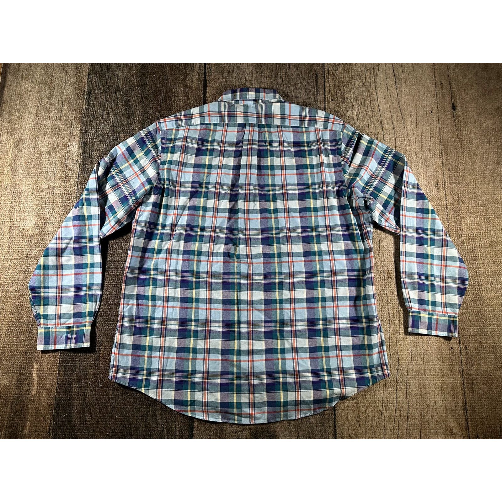 Ralph Lauren Ralph Lauren Classic Fit Shirt Men XXL Blue Green Plaid Polo Size US XXL / EU 58 / 5 - 7 Thumbnail