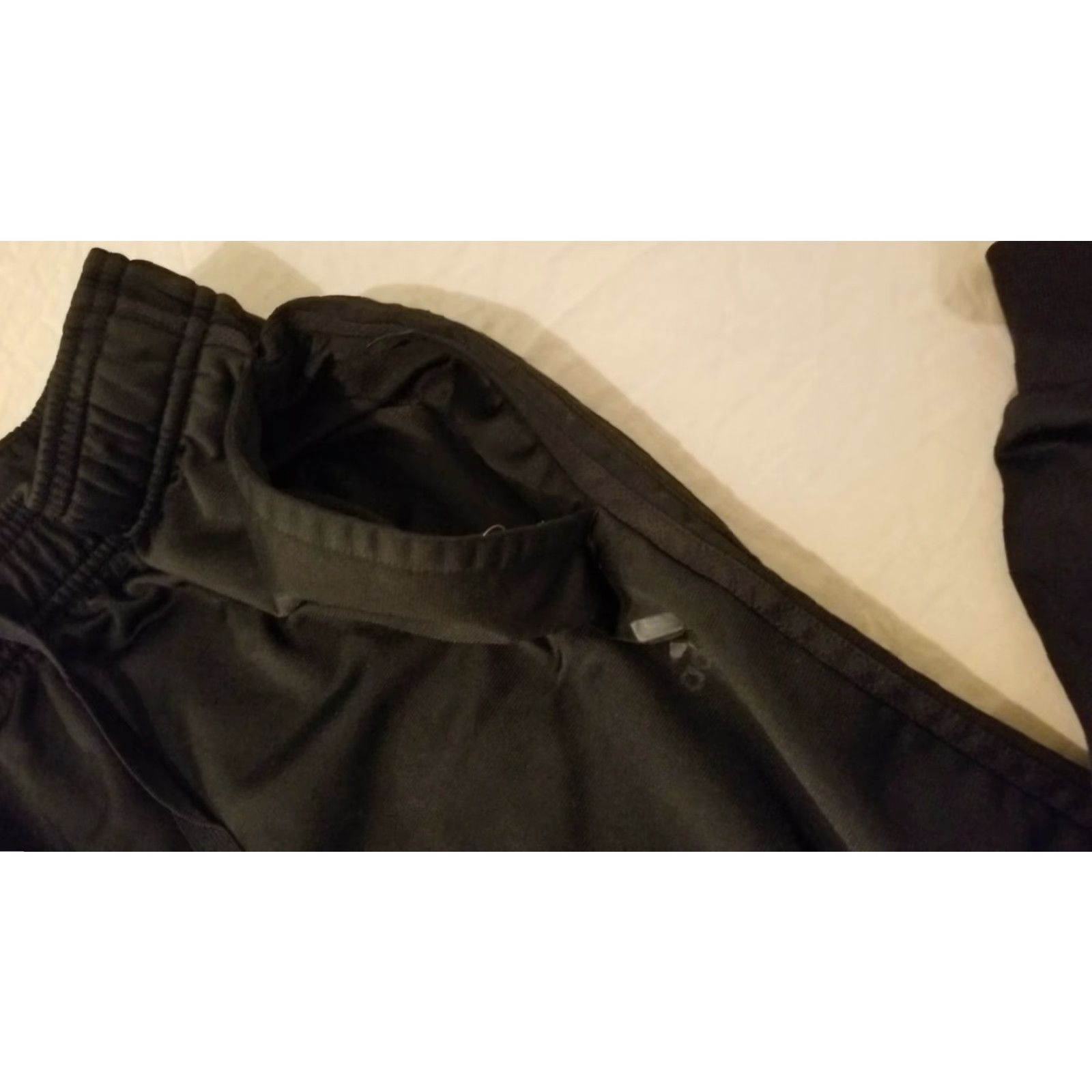 Adidas adidas Pants Mens L Black Athletic Sweatpants 29x30 Regular Size US 33 - 4 Thumbnail