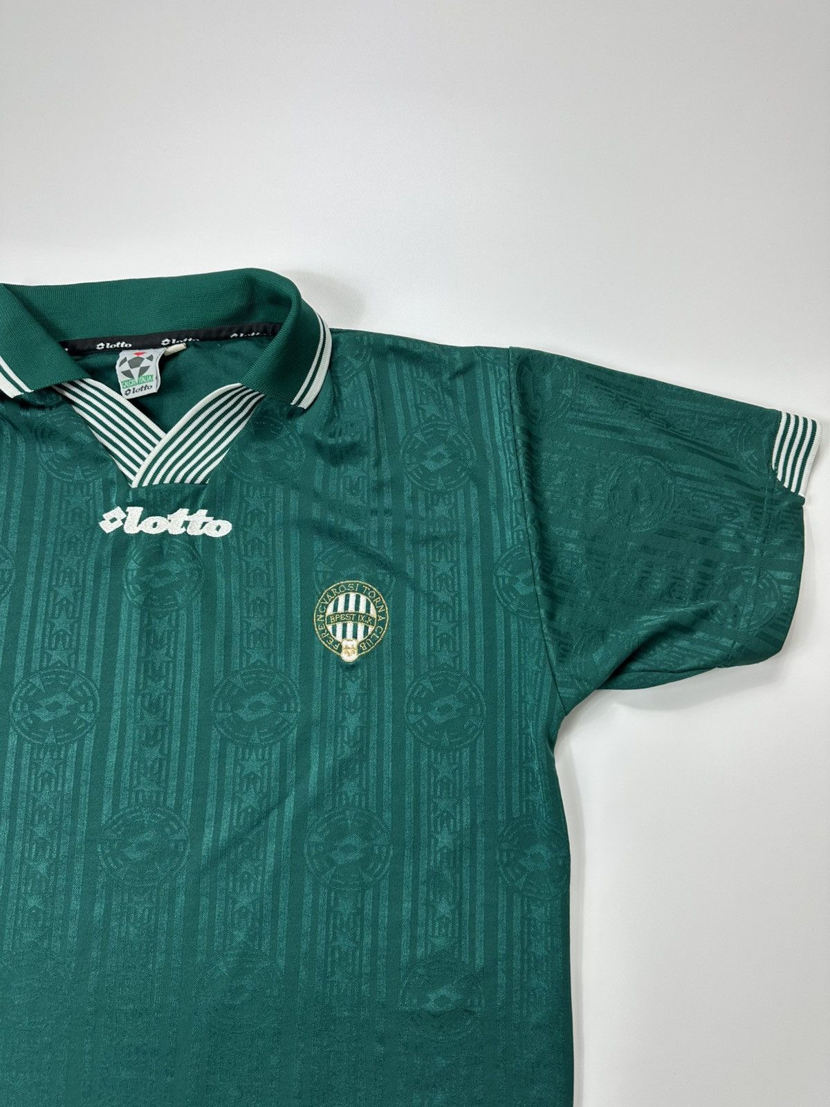 Lotto Sport Ferencvaros Lotto Soccer 90's Jersey Logo Vintage Size US L / EU 52-54 / 3 - 6 Thumbnail