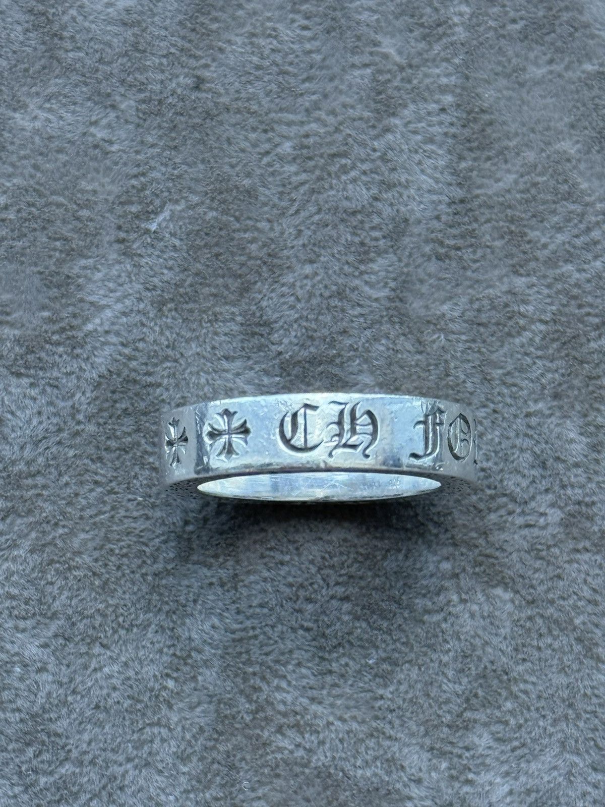 Chrome Hearts Chrome Hearts FUCK YOU 6MM Space Ring silver | Grailed