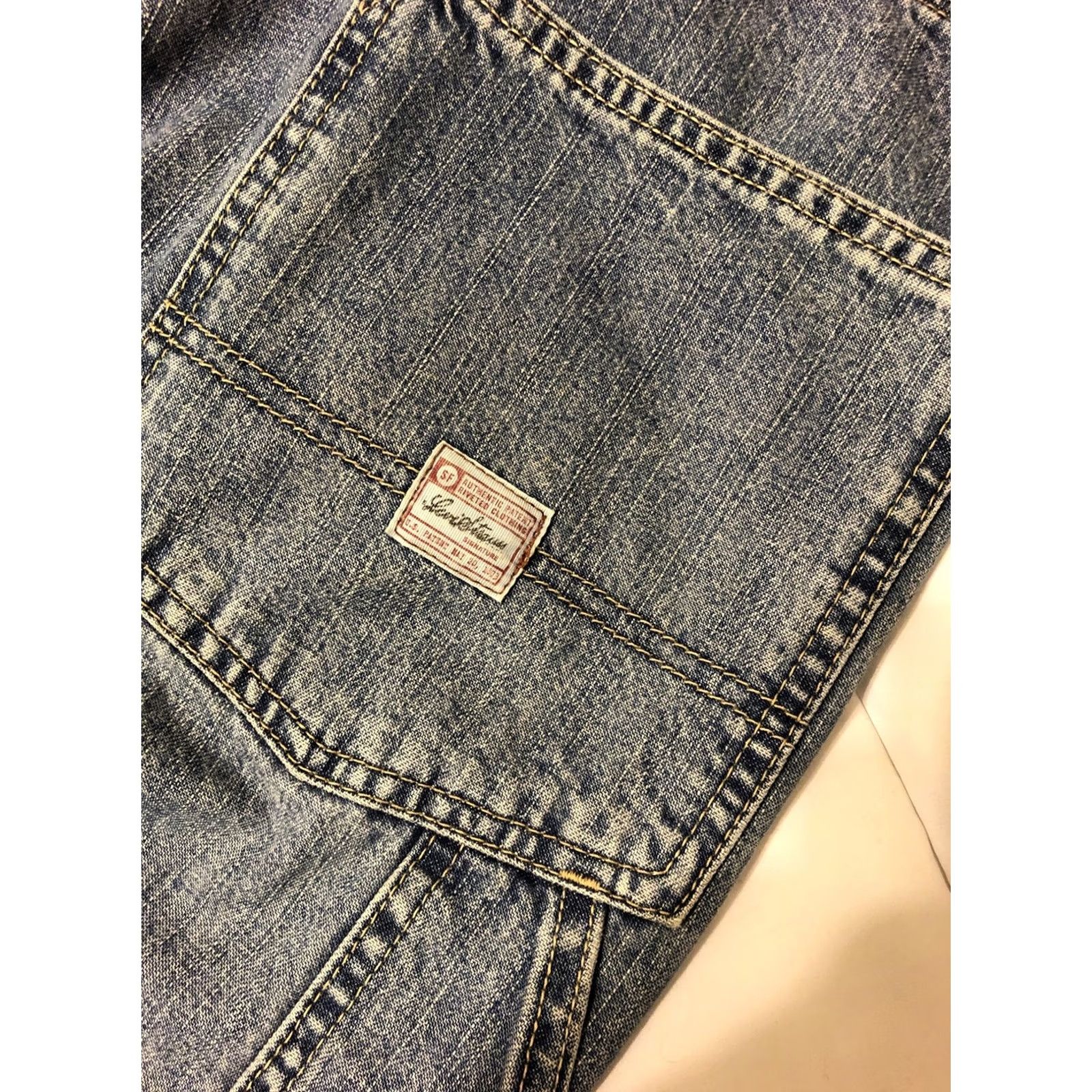 Levi's VINTAGE Levi's Carpenter Jeans Denim 90s Mens W36xL29 Regular Blue Cotton Jeans Size US 36 / EU 52 - 4 Thumbnail