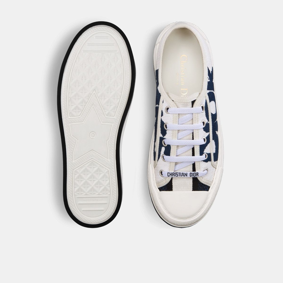Dior o1bcso1str0226 Walkin Platform Sneaker in White/Deep Blue Size US 8 / IT 38 - 4 Thumbnail