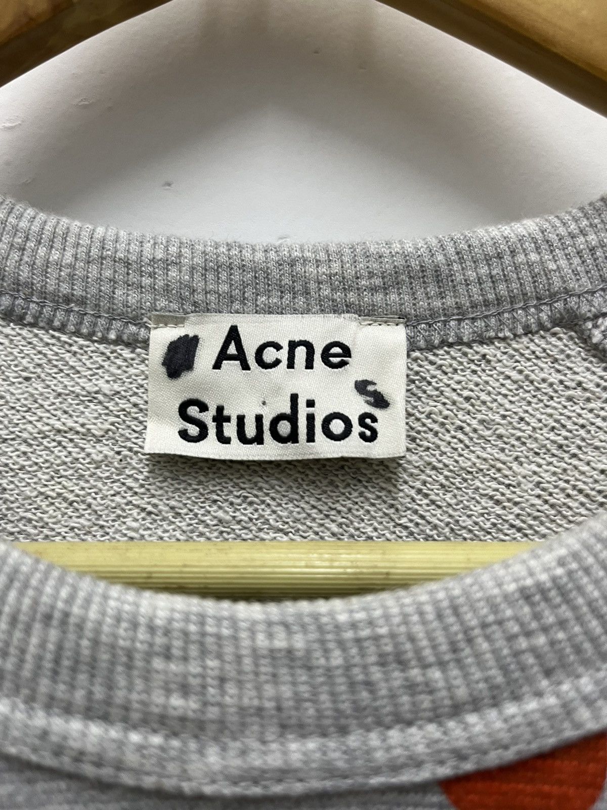 Acne Studios Acne Studios Polkadot Pullover Sweatshirt Gray M Size US M / EU 48-50 / 2 - 6 Thumbnail