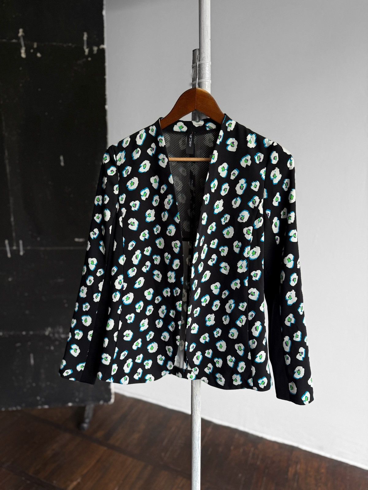 Designer Marc Cain Womens Premium Multicolor Floral Blazer Jacket Size M / US 6-8 / IT 42-44 - 1 Thumbnail