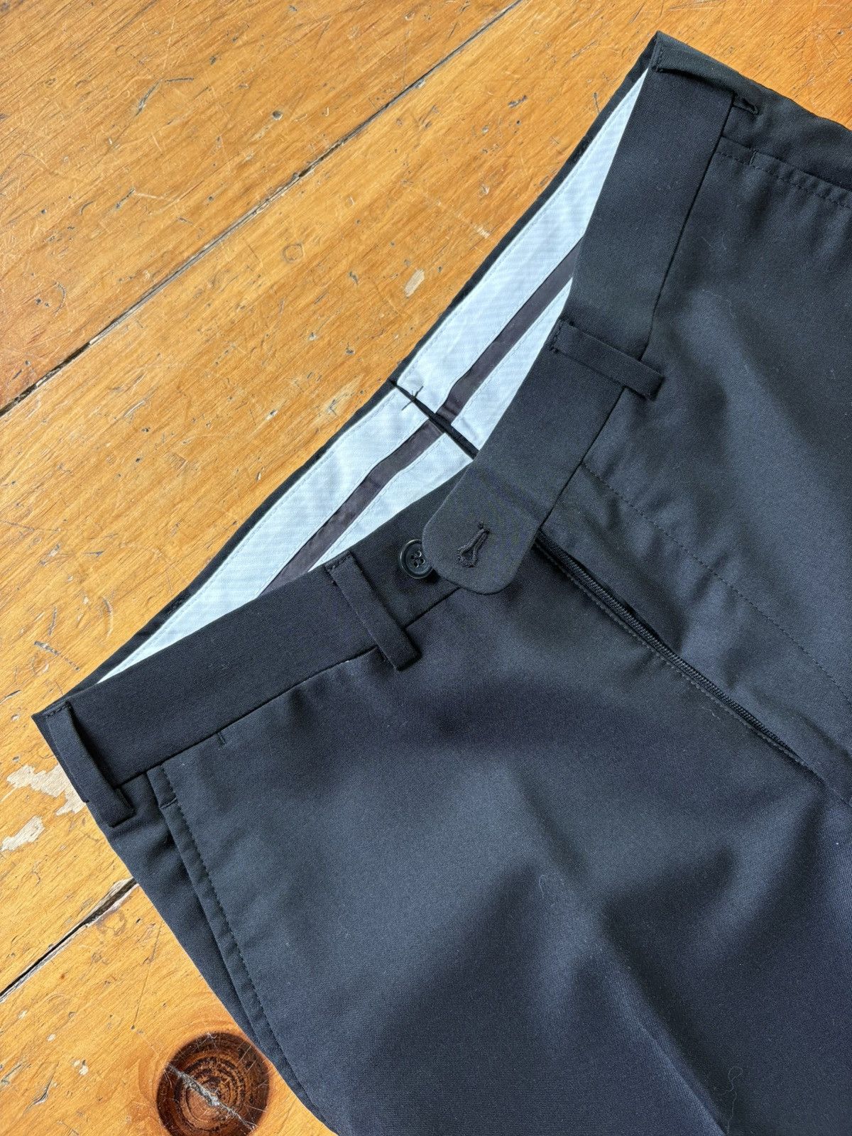 Suitsupply Suitsupply Black Trousers Slim Fit Size 36S - 2 Thumbnail