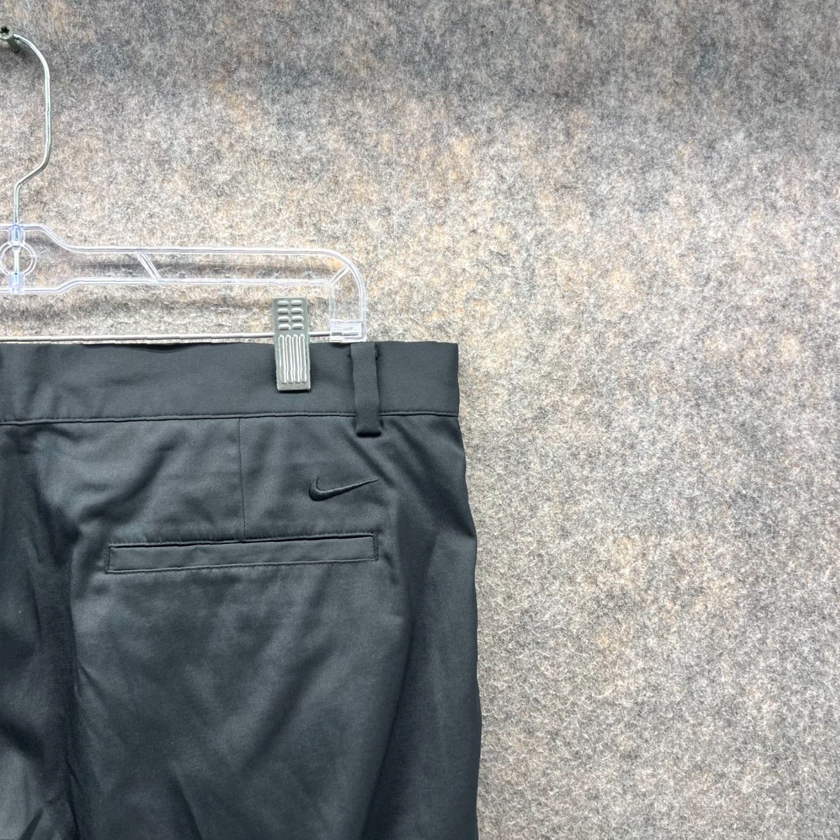 Nike Nike Pants Men 36x30 Black Chino Flat Front Regular Straight Pocketed Dress / Casual Trousers Size US 36 / EU 52 - 3 Thumbnail