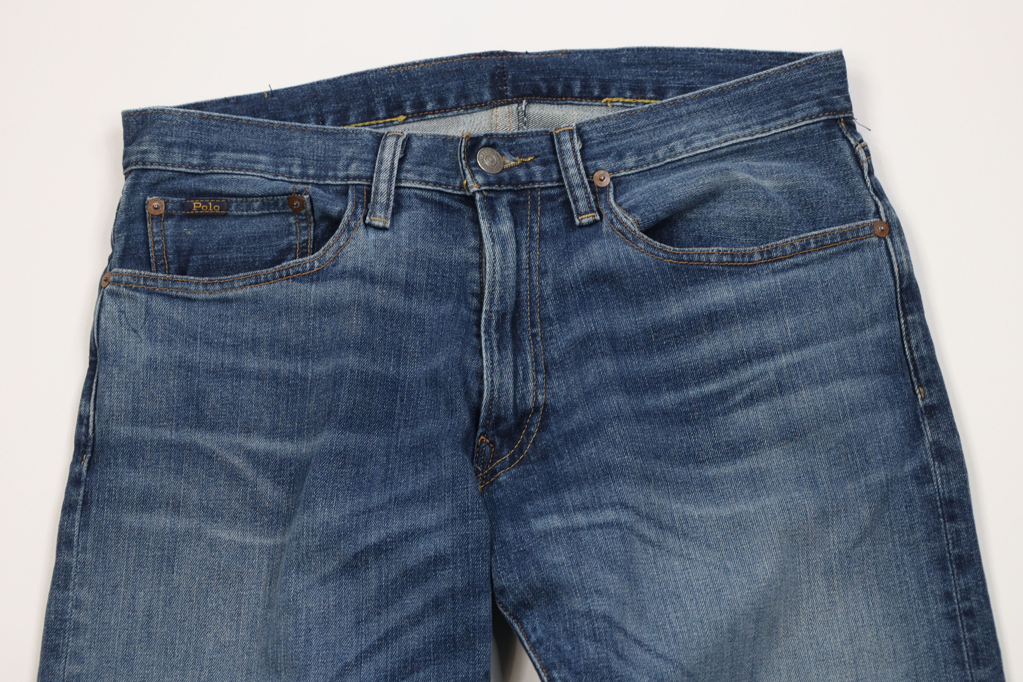 Polo Ralph Lauren Vintage Ralph Lauren Slim Straight Leg Denim Jeans Blue Size US 32 / EU 48 - 2 Thumbnail