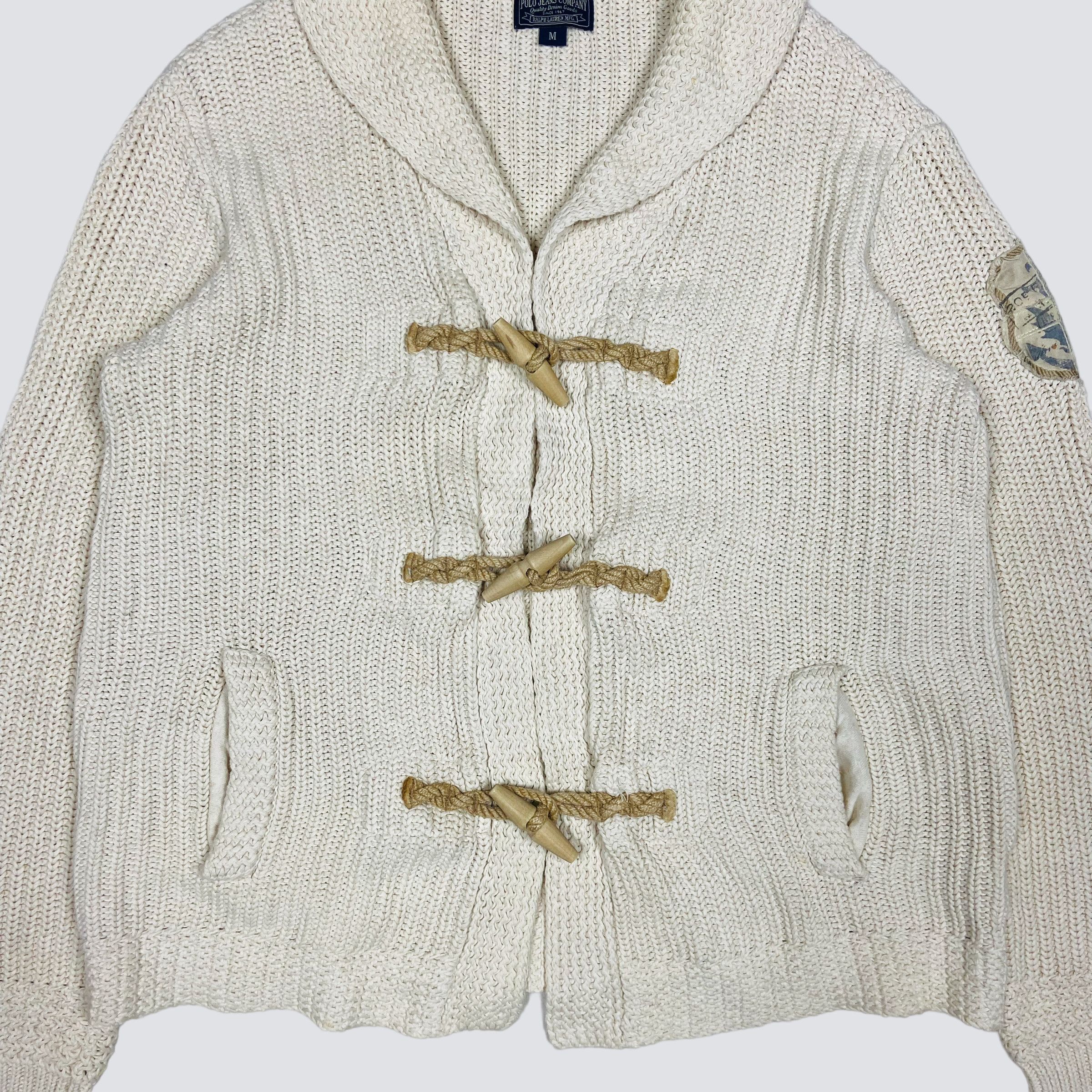 Ralph Lauren 1990s RALPH LAUREN ARCHIVE HEAVY KNITTED CARDIGAN - № 1101 Size US M / EU 48-50 / 2 - 3 Thumbnail