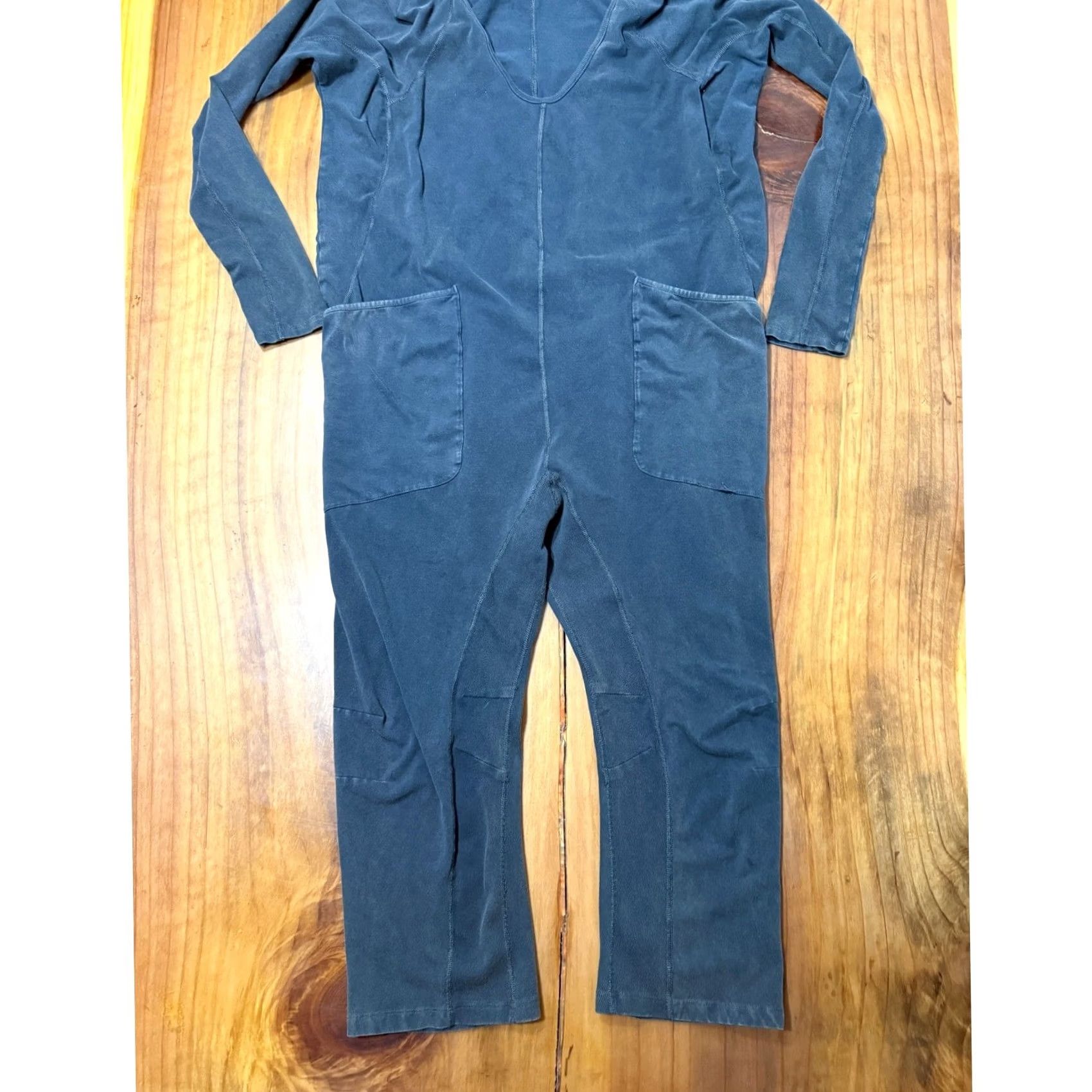 Free People Free People Jumpsuit Women XS Gray Cotton Stretch Sleeveless V-Neck One-Piece Athletic Casual Activewear Pockets Bohemian Size 26" / US 2 / IT 38 - 3 Thumbnail