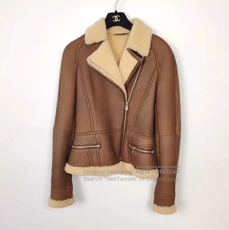 Dior Brown Shearling Women's Jacket .