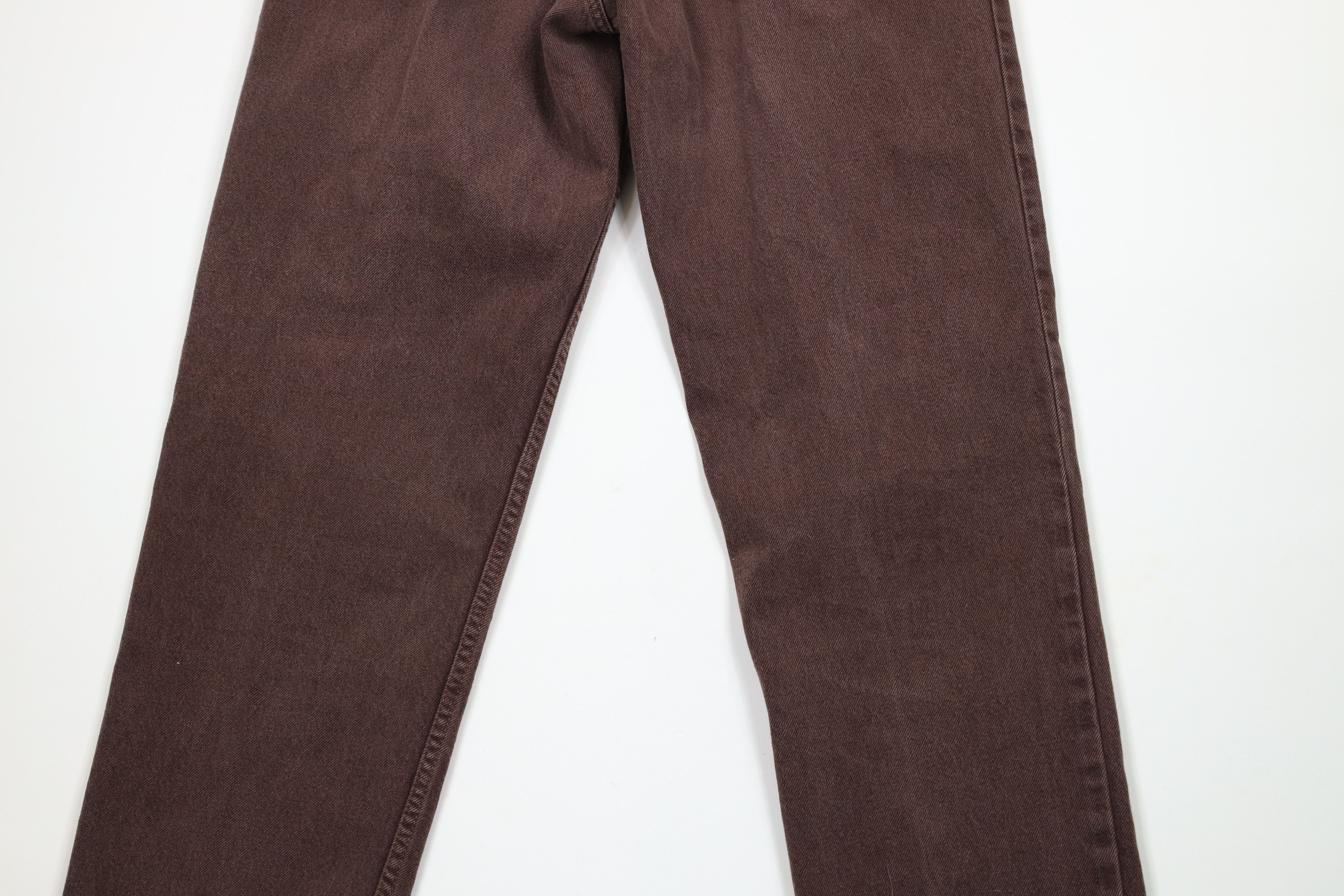 Vintage Vintage 90s Streetwear Straight Leg Denim Jeans Brown Cotton Size US 32 / EU 48 - 11 Thumbnail
