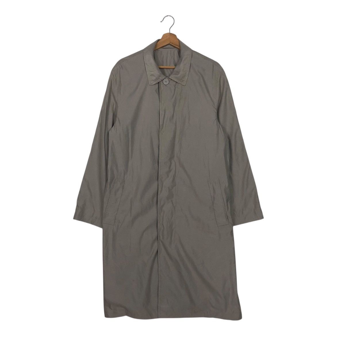 📌Vintage Long Jacket Genuine Pelle Leather Ermenegildo Zegna