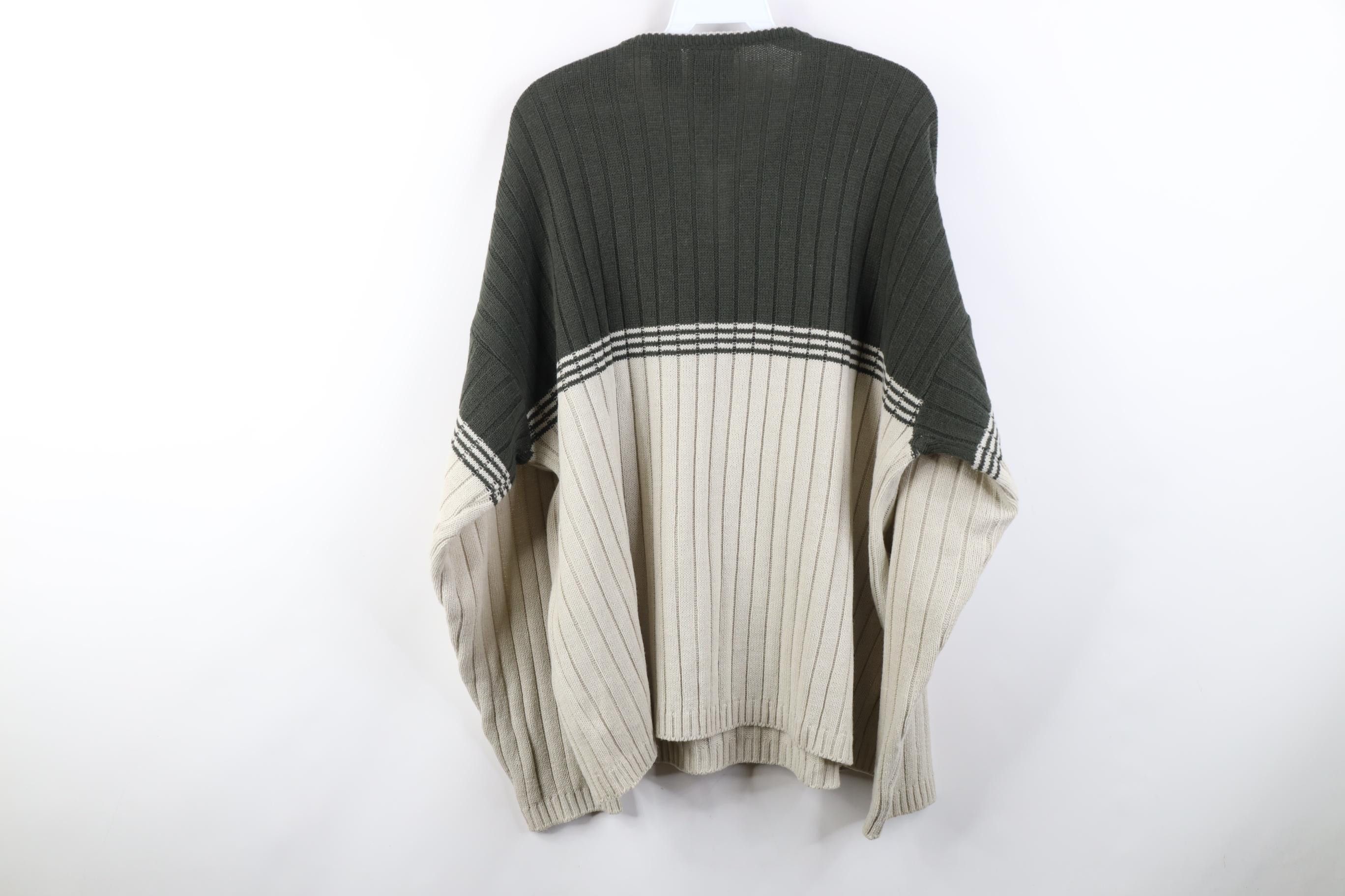 Vintage Vintage 90s Y2K Streetwear Ribbed Knit V-Neck Sweater Size US XL / EU 56 / 4 - 6 Thumbnail