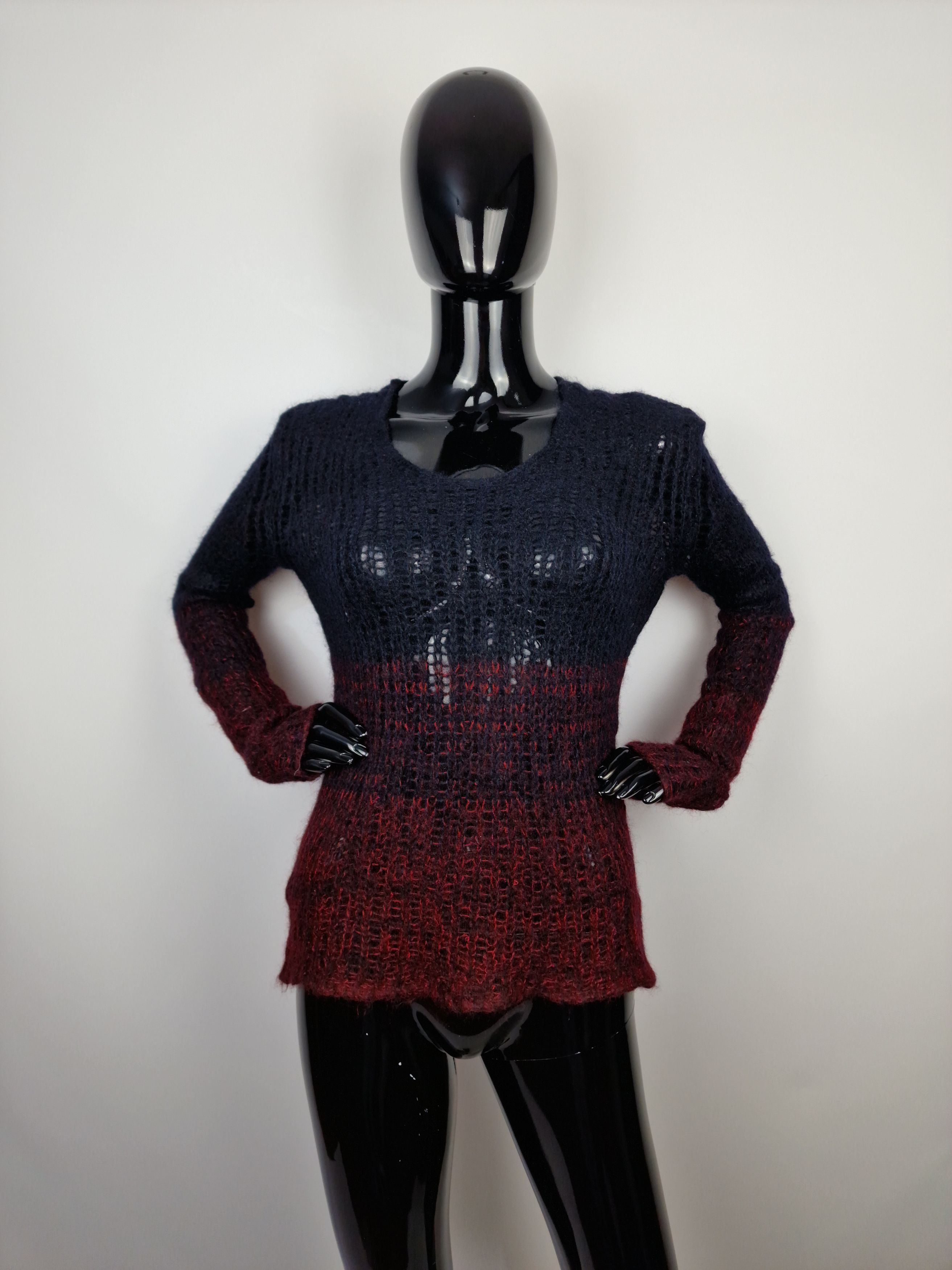 Isabel Benenato Isabel Benenato Knit Mohair Blend Sweater Size L Gradient Size L / US 10 / IT 46 - 1 Thumbnail