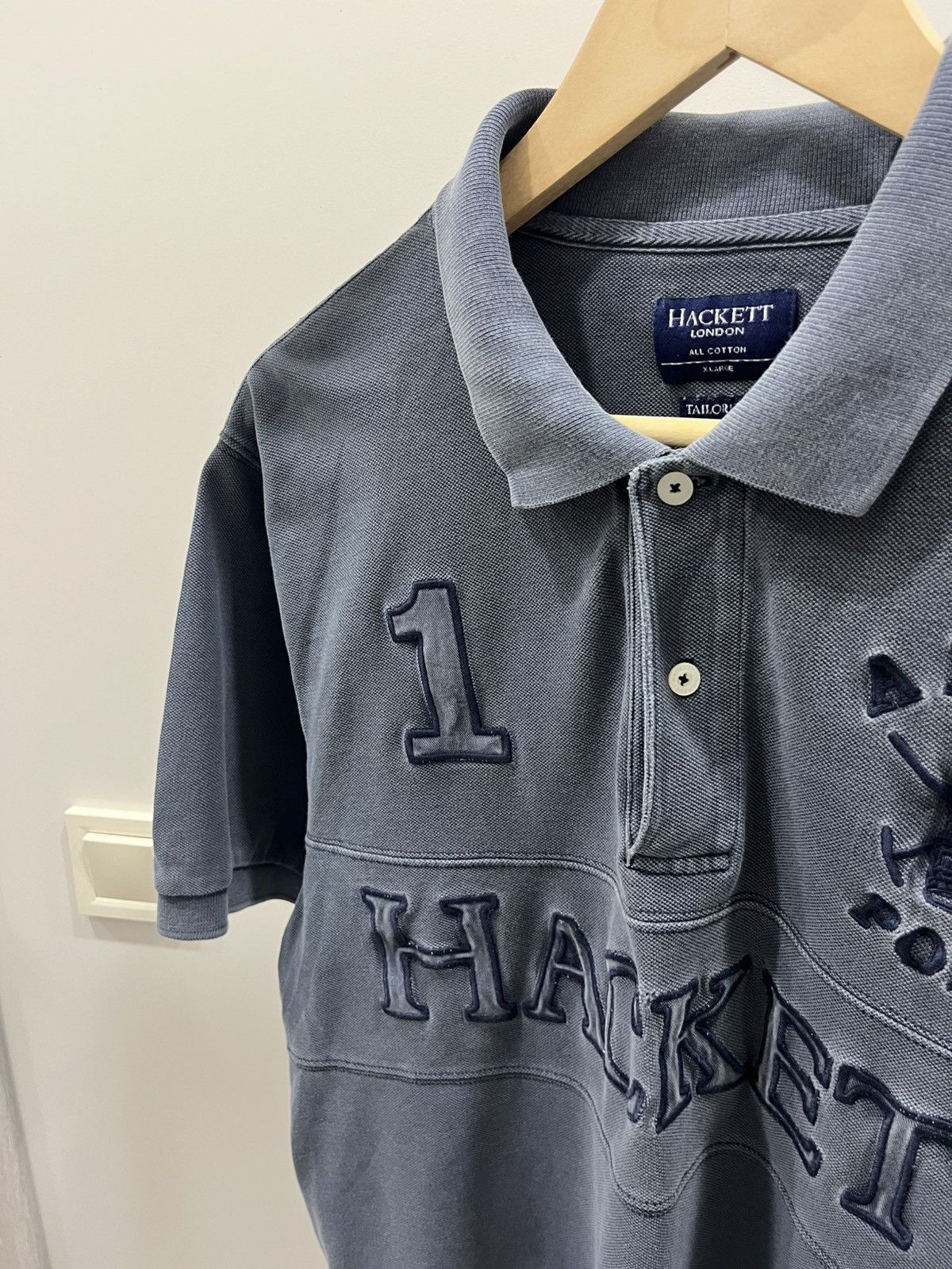 Vintage Hackett London #1 Classic Fit Short Sleeve Polo Shirt Sz XL Size US XL / EU 56 / 4 - 2 Thumbnail