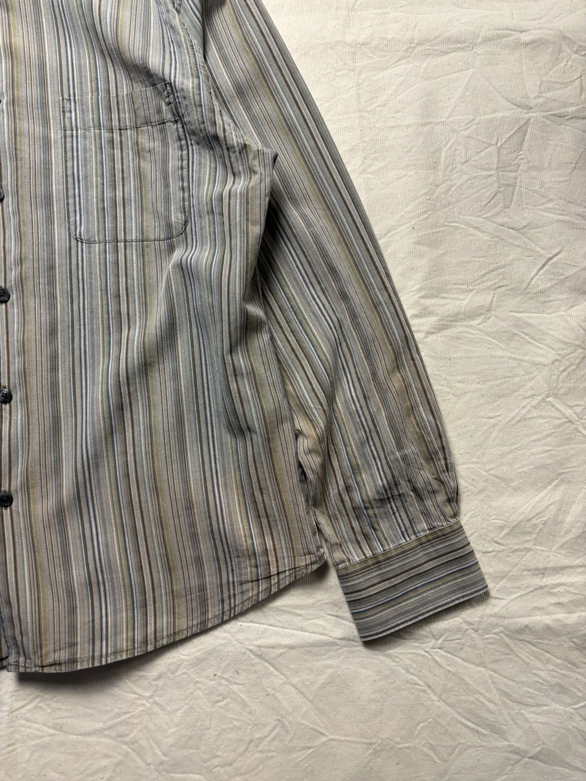 Designer × Japanese Brand Vintage Rocha John Rocha Striped Shirt Size US M / EU 48-50 / 2 - 7 Thumbnail