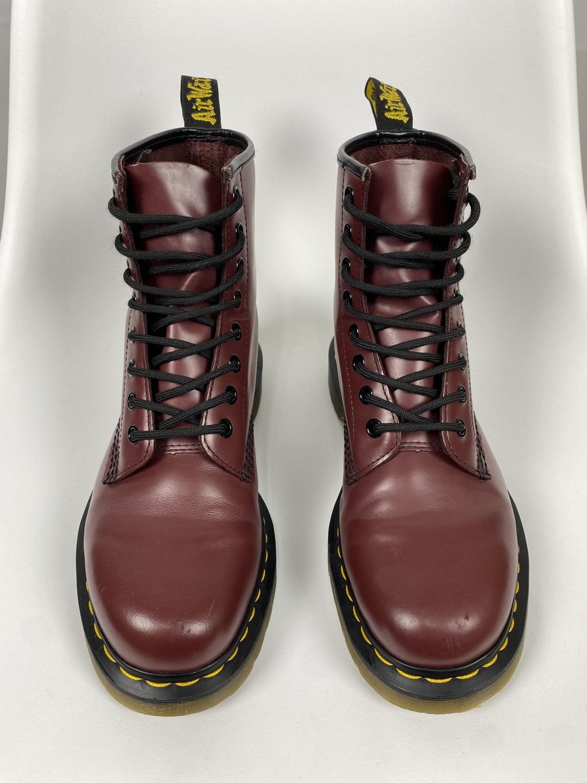 Dr. Martens × Vintage Dr Martens Vintage 1460 Bordeaux Leather Boots size 39 Size US 9 / IT 39 - 2 Thumbnail