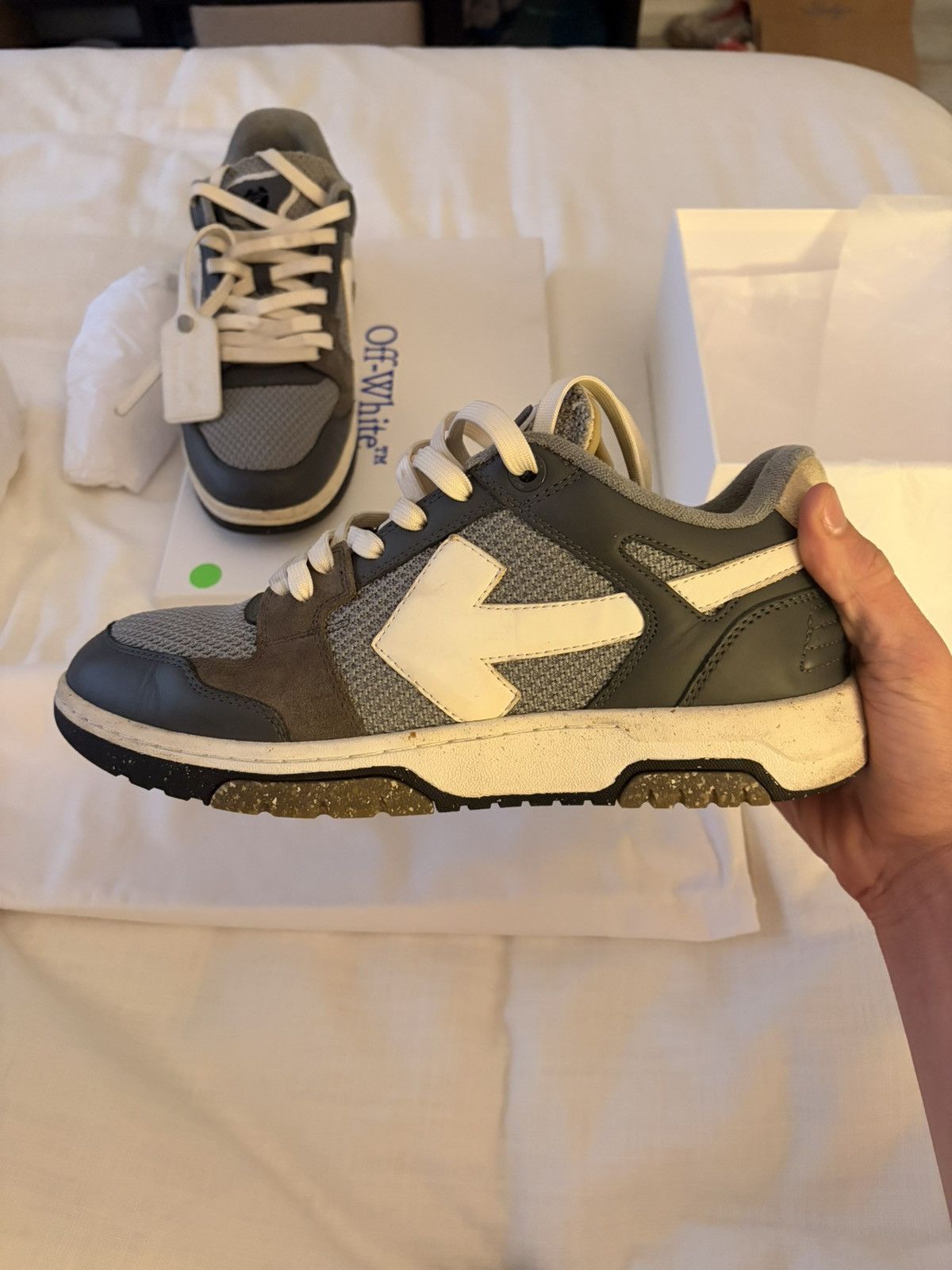 Off-White OFF WHITE OUT OF OFFICE SLIM/MESH Size US 11 / EU 44 - 10 Thumbnail