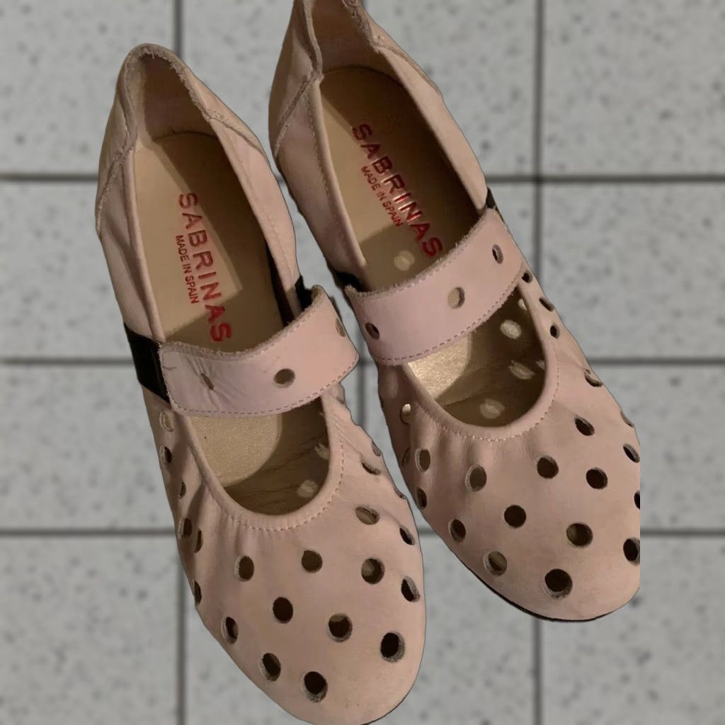 Vintage SABRINAS Tan Suede Ballet Flats Mary Jane SZ35(5) Shoes Flat Women Beige MUS 5 EU38 Casual Size US 5 / IT 35 - 1 Thumbnail