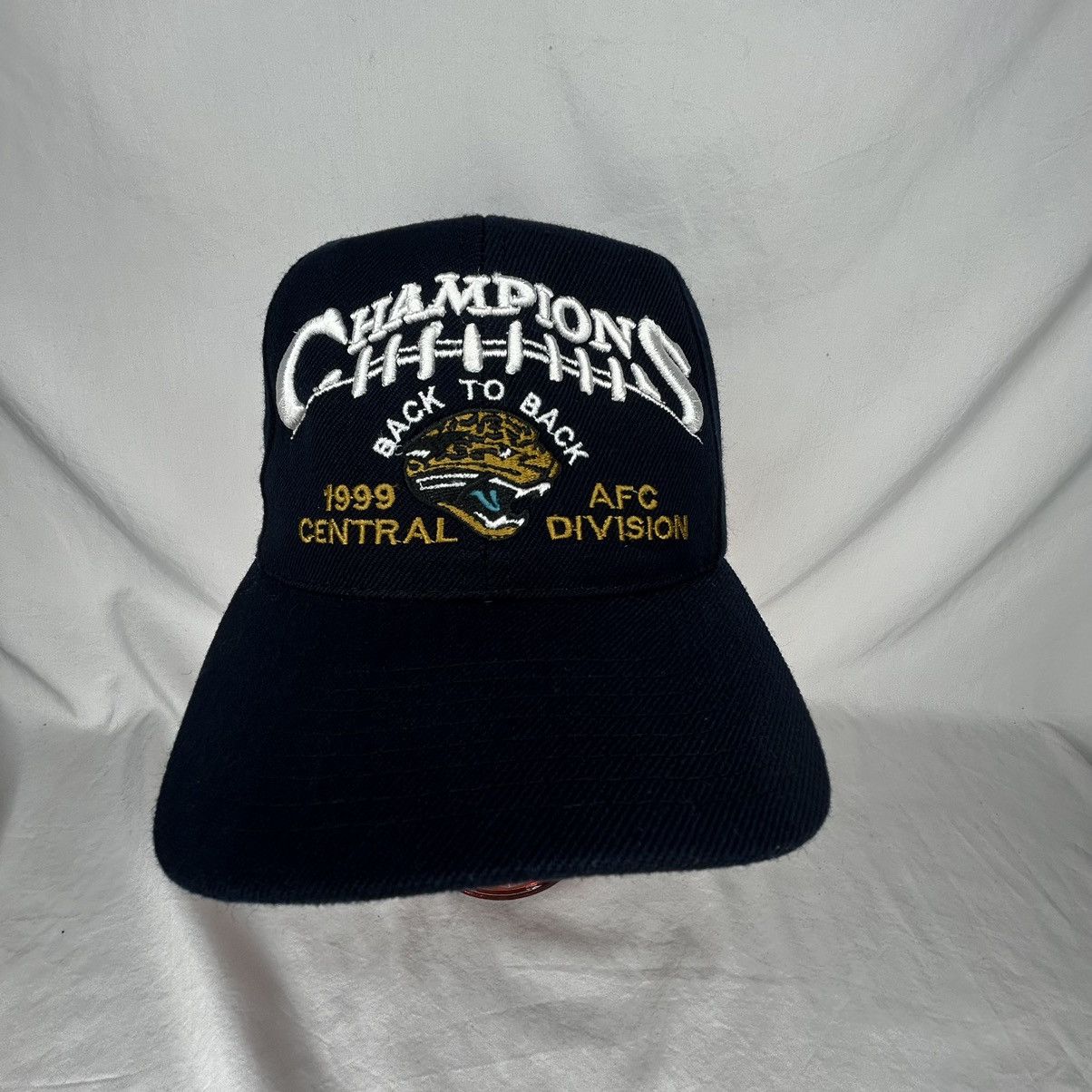 Puma Jacksonville Jaguars Vtg 1999 AFC Back To Back Strapback Hat Size ONE SIZE - 1 Thumbnail