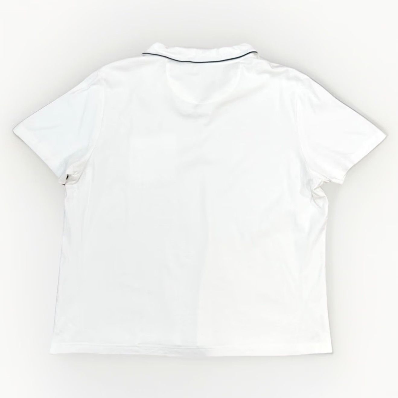 UNTUCKit UNTUCKit Polo Shirt Men’s 2XL White Short Sleeve Front Collar Button Solid Cotton Size US XXL / EU 58 / 5 - 7 Thumbnail