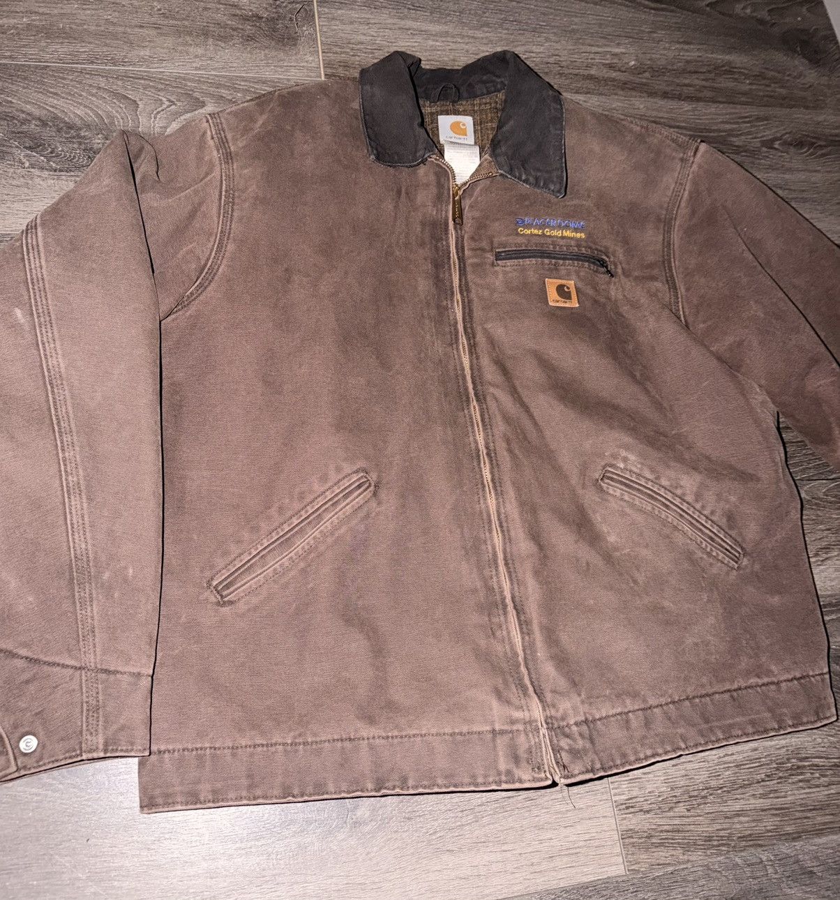 Carhartt VINTAGE COCHOLATE BROWN CARHARTT DETROIT JACKET J97-DKB Size US XL / EU 56 / 4 - 4 Thumbnail