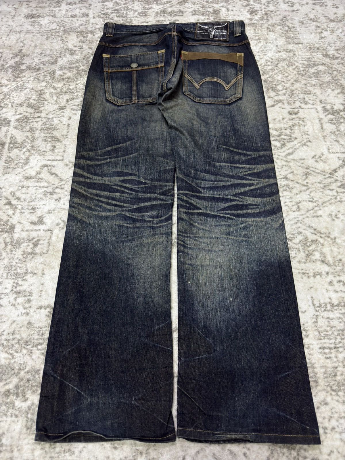 Edwin Vintage Edwin Blue Trip 512 Bush Pocket Mud Wash Jeans Size US 32 / EU 48 - 7 Thumbnail
